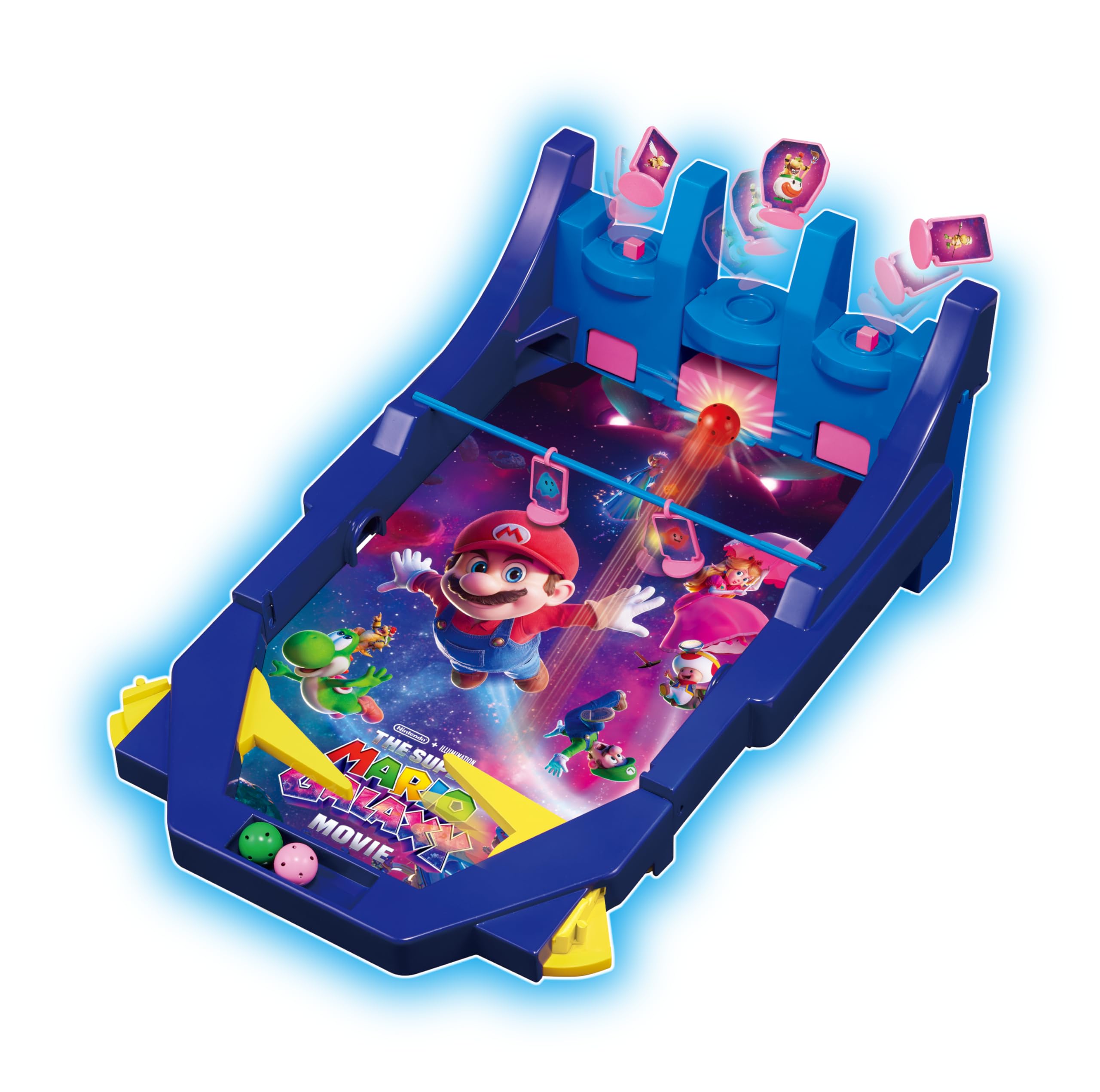 EPOCH Games THE SUPER MARIO GALAXY MOVIE Battle Pinball Galaxy - Multicolor, Plastic, Ages 4+ 1