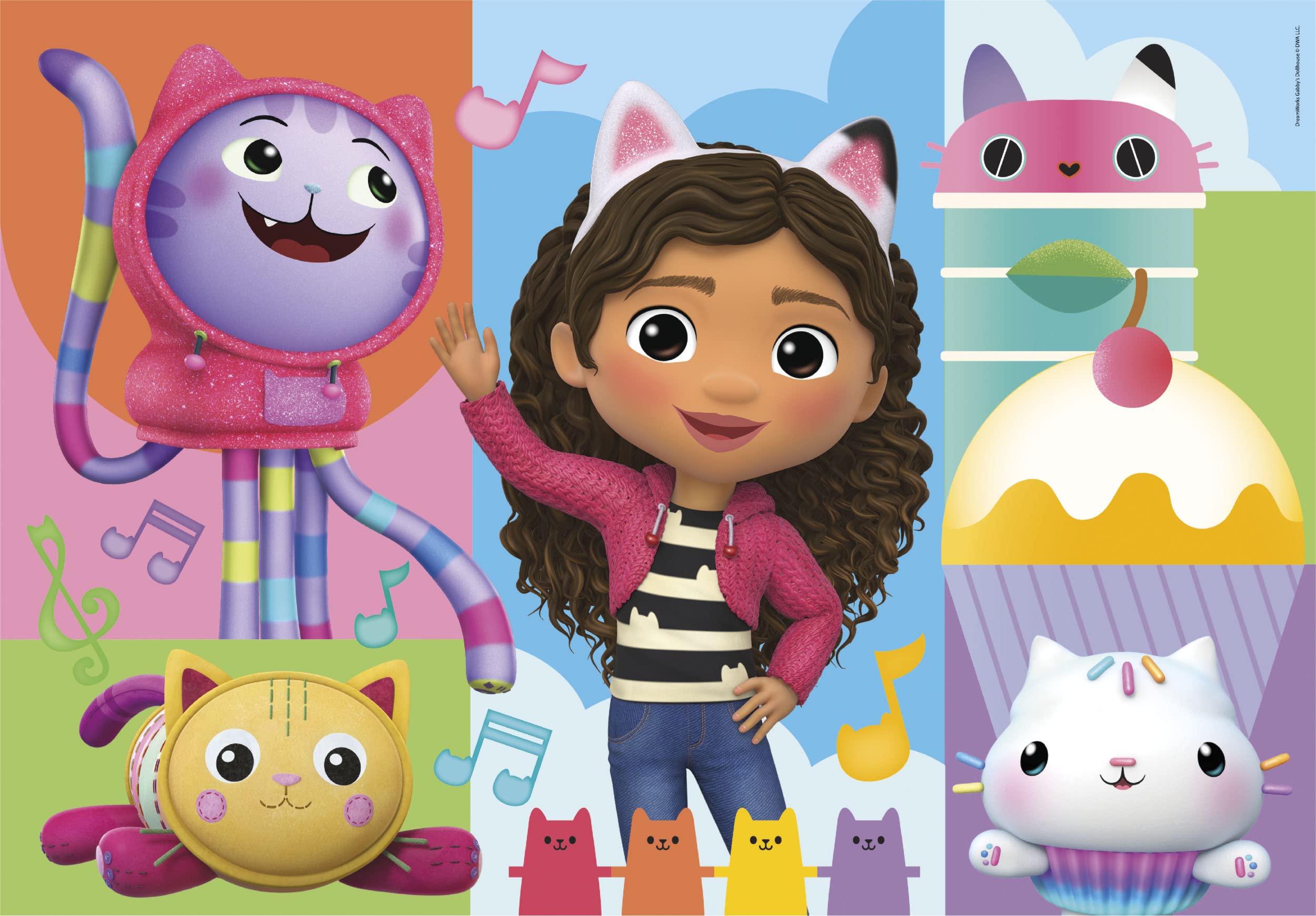 Clementoni Gabby's Dollhouse Puzzle - 2 x 60-Piece Jigsaw Puzzles for Kids 6