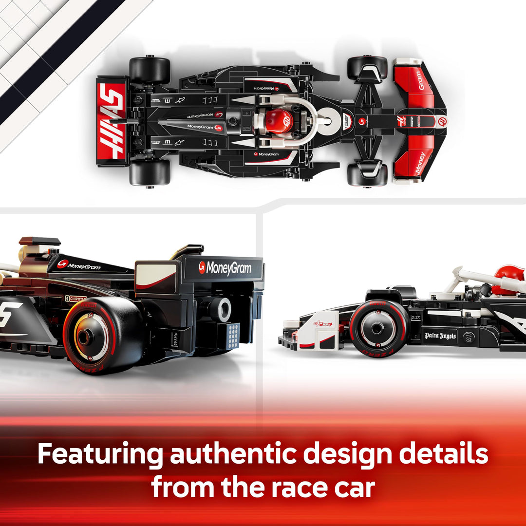 LEGO Speed Champions MoneyGram Haas F1 Team VF-24 Race Car Toy with Driver Minifigure - Building Set for 10+