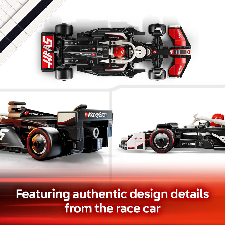LEGO Speed Champions MoneyGram Haas F1 Team VF-24 Race Car Toy with Driver Minifigure - Building Set for 10+