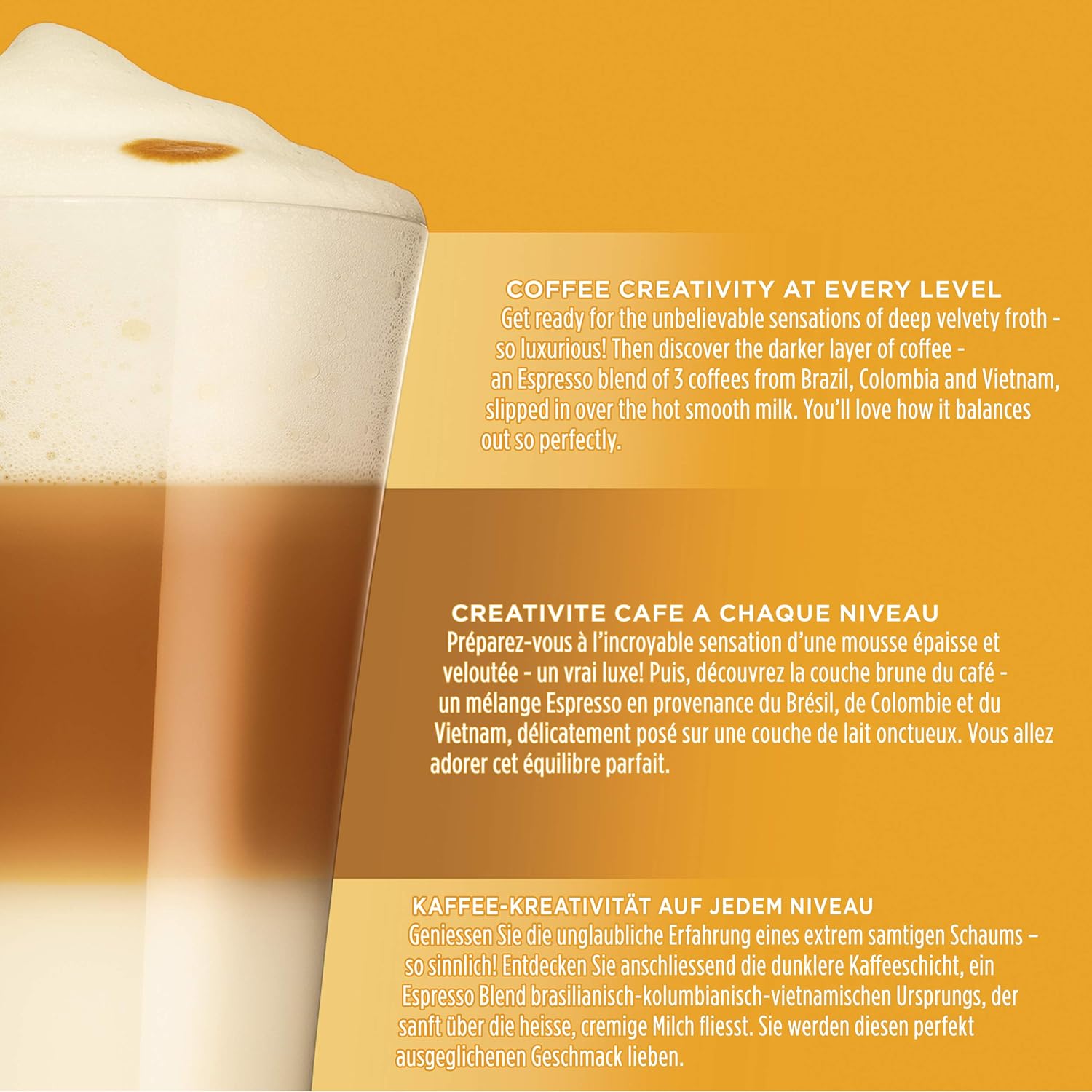 Nescafé Dolce Gusto Latte Macchiato Coffee Pods, 3 x 16 Capsules (48 Total) - Whole Milk & Arabica-Robusta Blend 5
