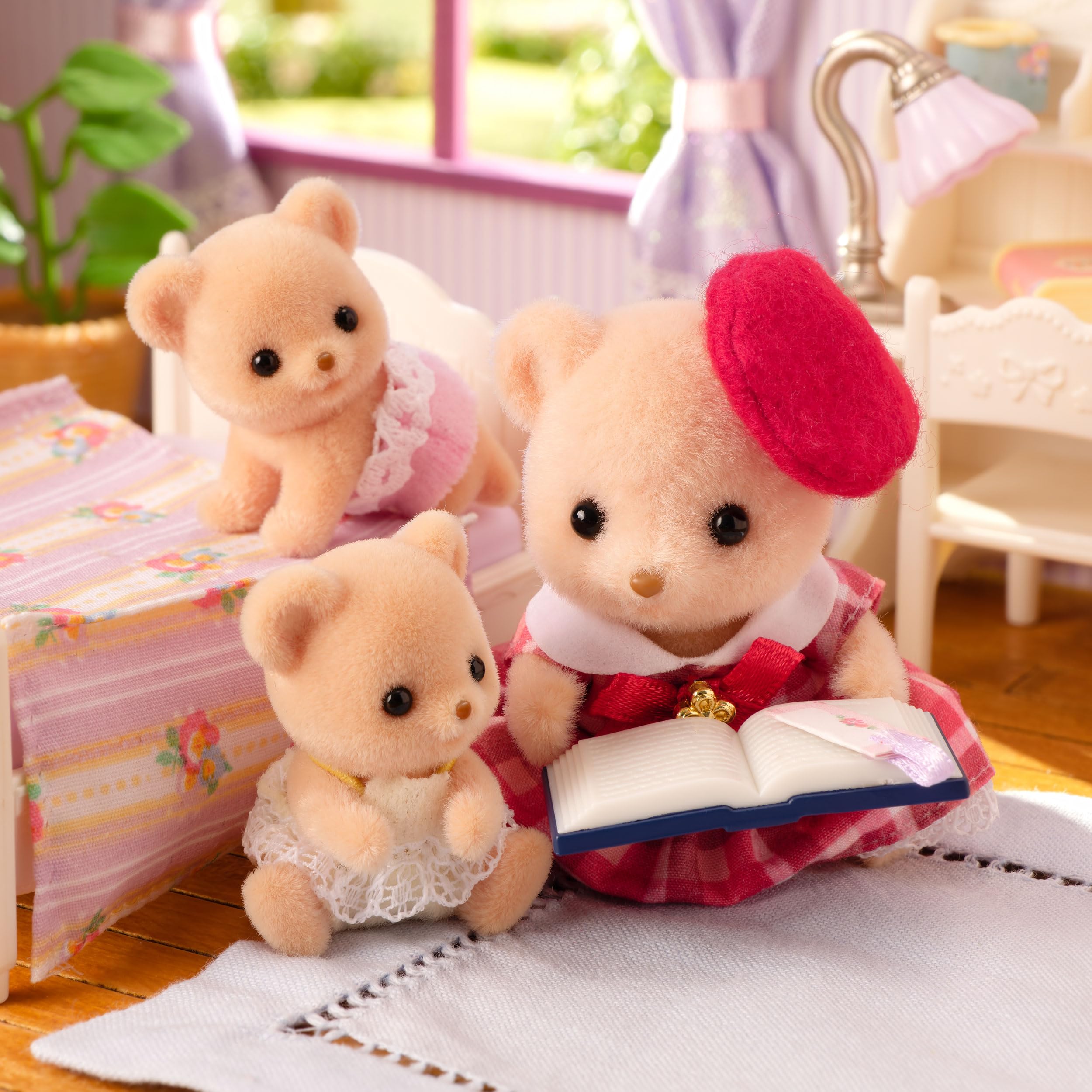 Sylvanian Families Biscuit Bear Twins with Tricycle Playset | Ages 3+ 2