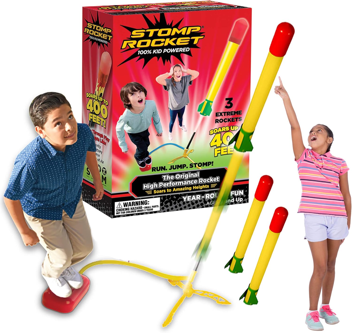 Stomp Rocket Super High Performance Stomp Kit - Launch Rockets Up to 120m, Ages 9+ 1