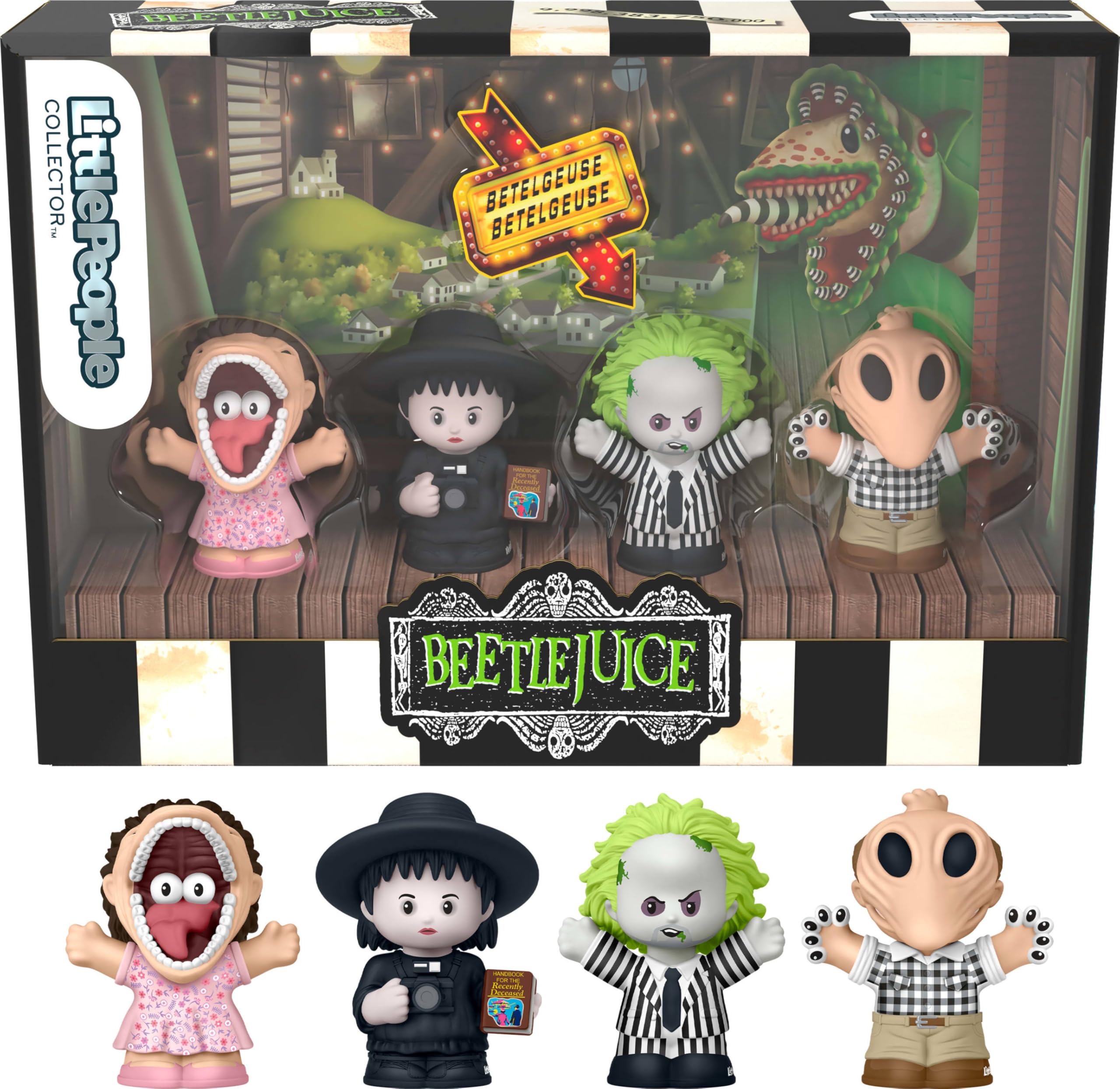 Little People Collector Beetlejuice Special Edition Set - 4 Figures | Movie Fan Collectible | Plastic 1