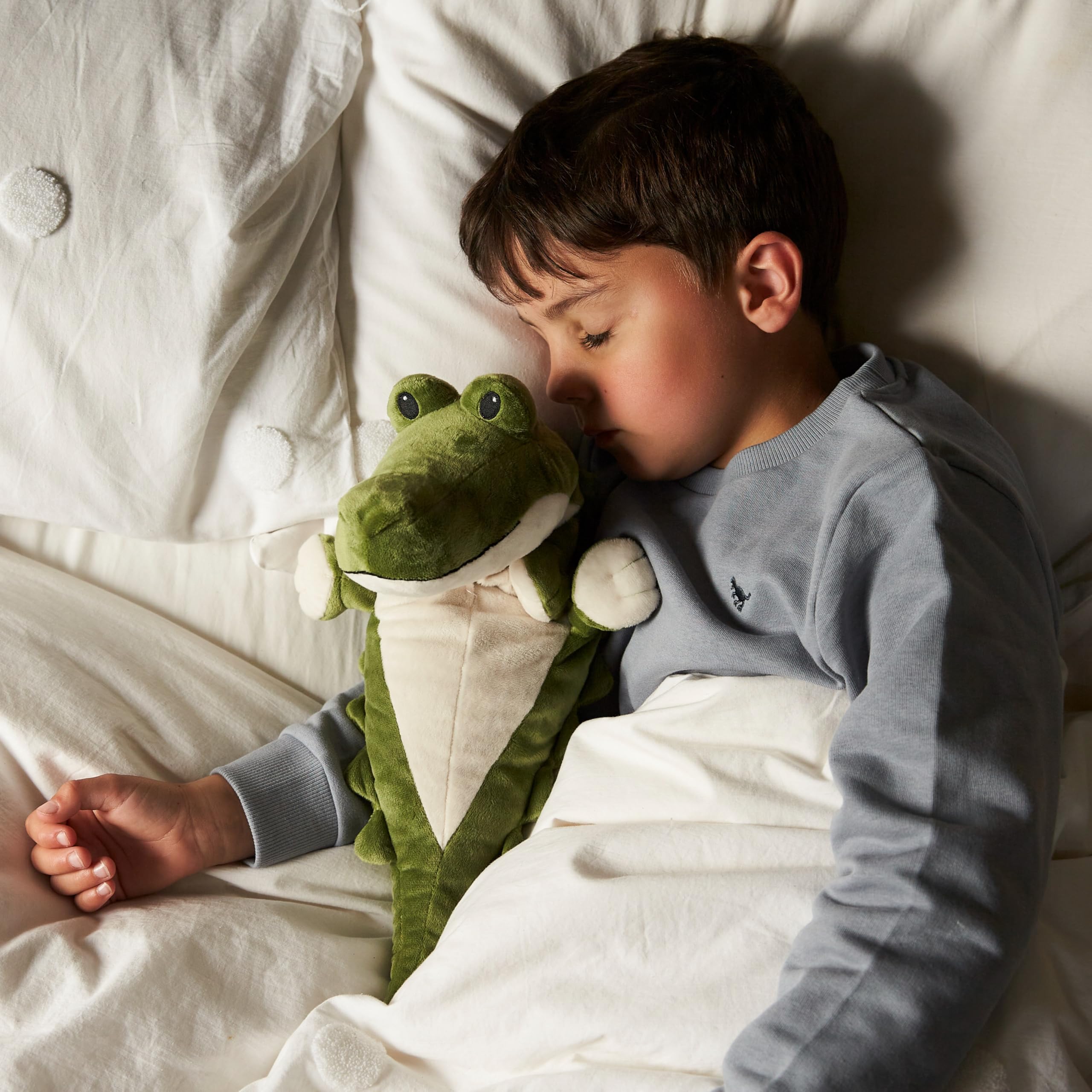 Warmies Plush Alligator Microwaveable Heat Pad | French Lavender Scent | Green