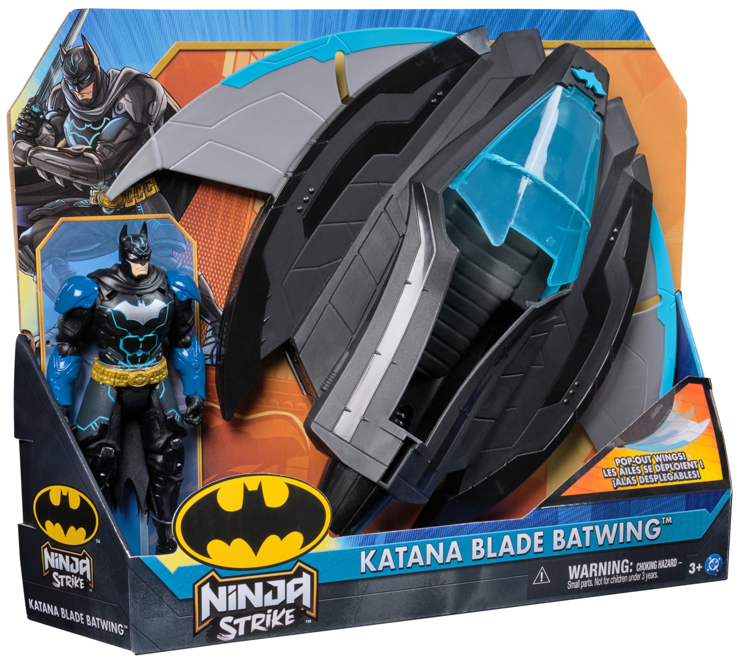 Spin Master DC Comics Batman Ninja Strike Katana Blade Batwing with 15cm Figure 6