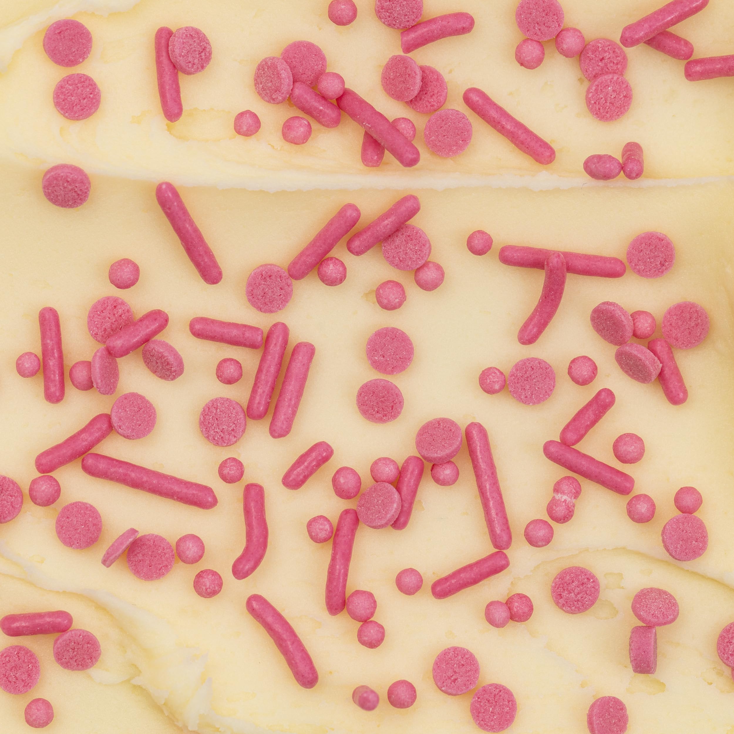 PME Cake Sprinkle Mix - Hot Pink (76g) | Blend of Strands, Beads & Confetti 4