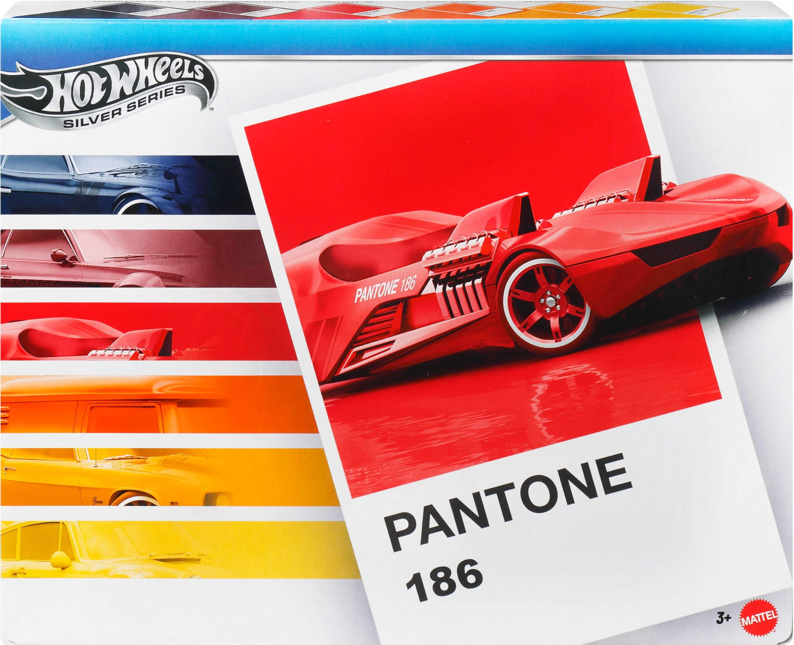 Hot Wheels Pantone Multipack of 6 Die-Cast Toy Cars & Vans | 1:64 Scale | Model JNK94
