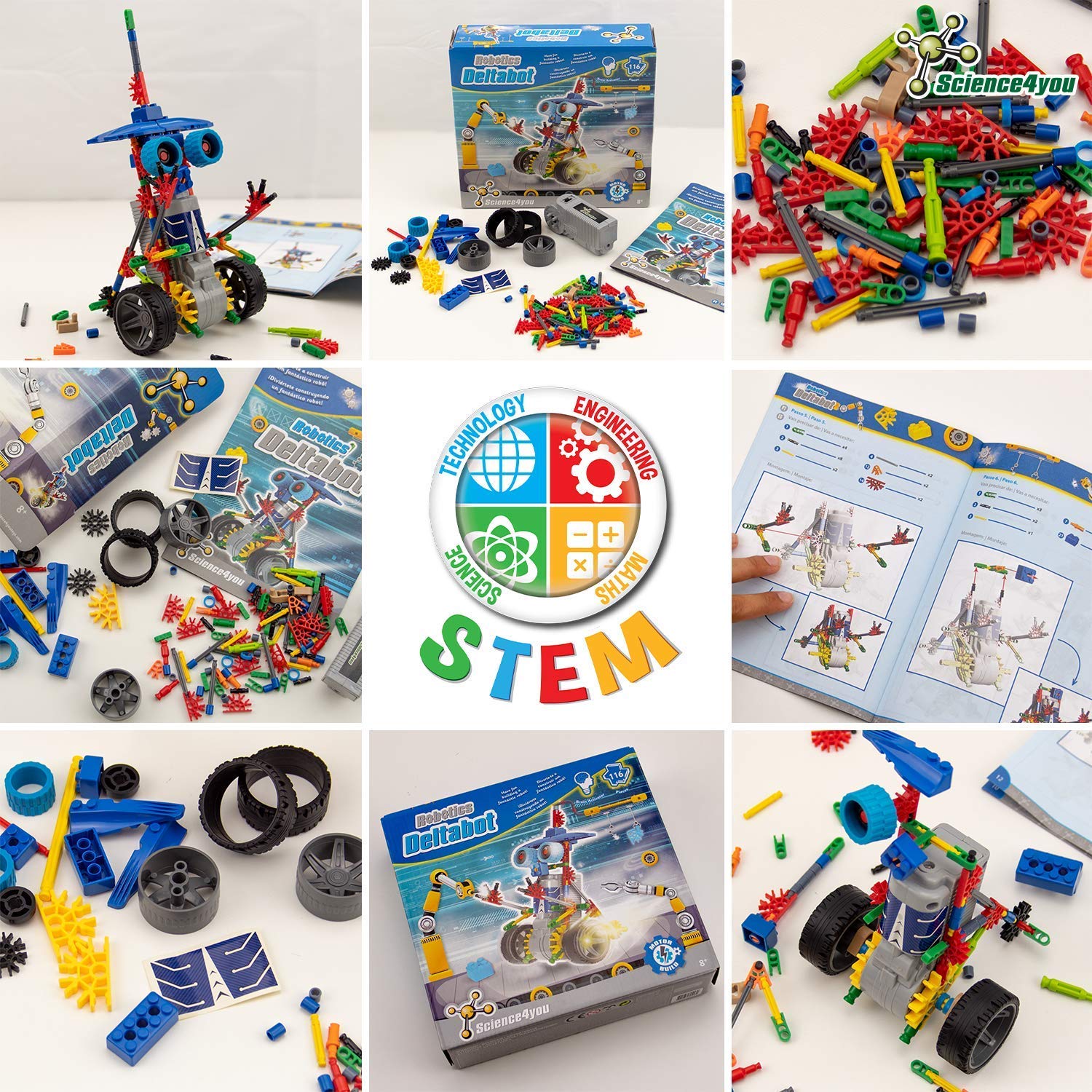Science4you Robotics Deltabot - Robot Building Kit with 117 Pieces for Ages 8-14 | STEM Toy 9
