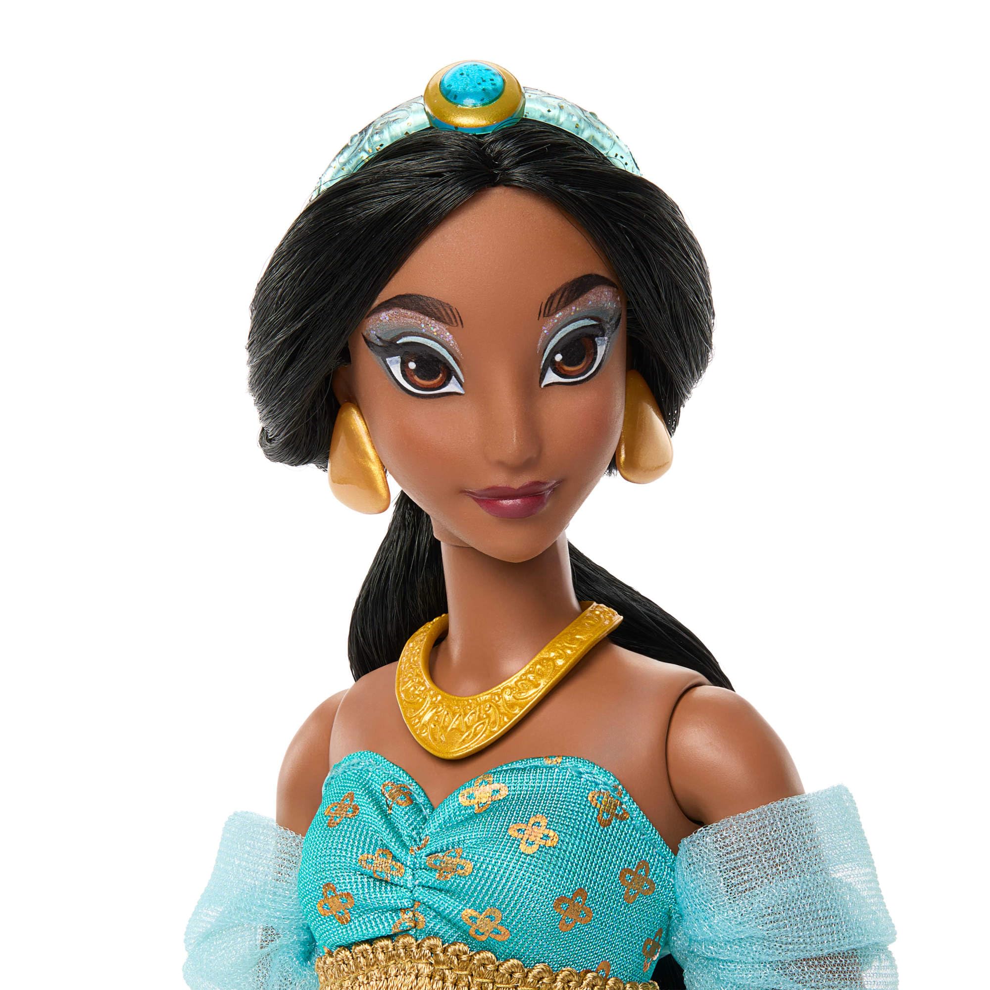 Mattel Disney Princess Jasmine Sparkling Princess Fashion Doll with Removable Outfit | Ages 4+ 2