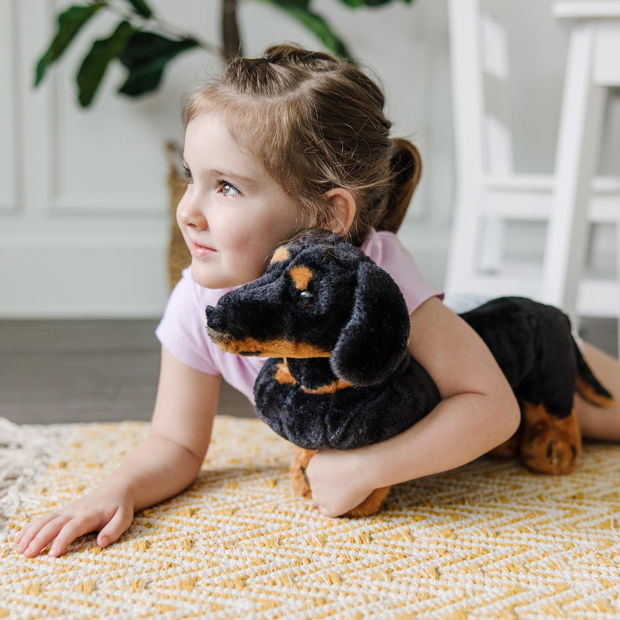 Melissa & Doug Dachshund Plush - Soft Stuffed Animal for Kids 3+ 5