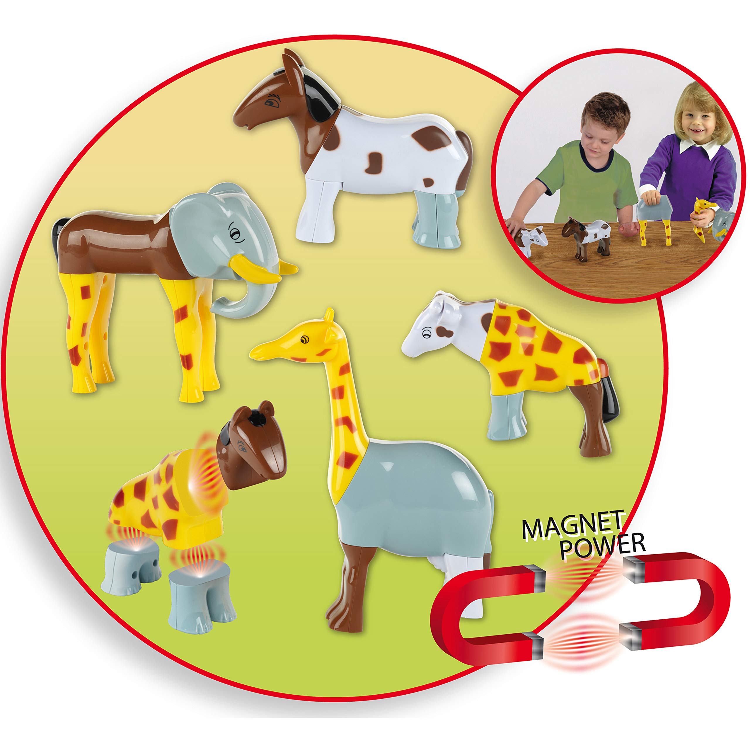 Theo Klein 71 Funny Puzzle Magnetic Animals - Educational Toy for Toddlers 1 Year and Up 9