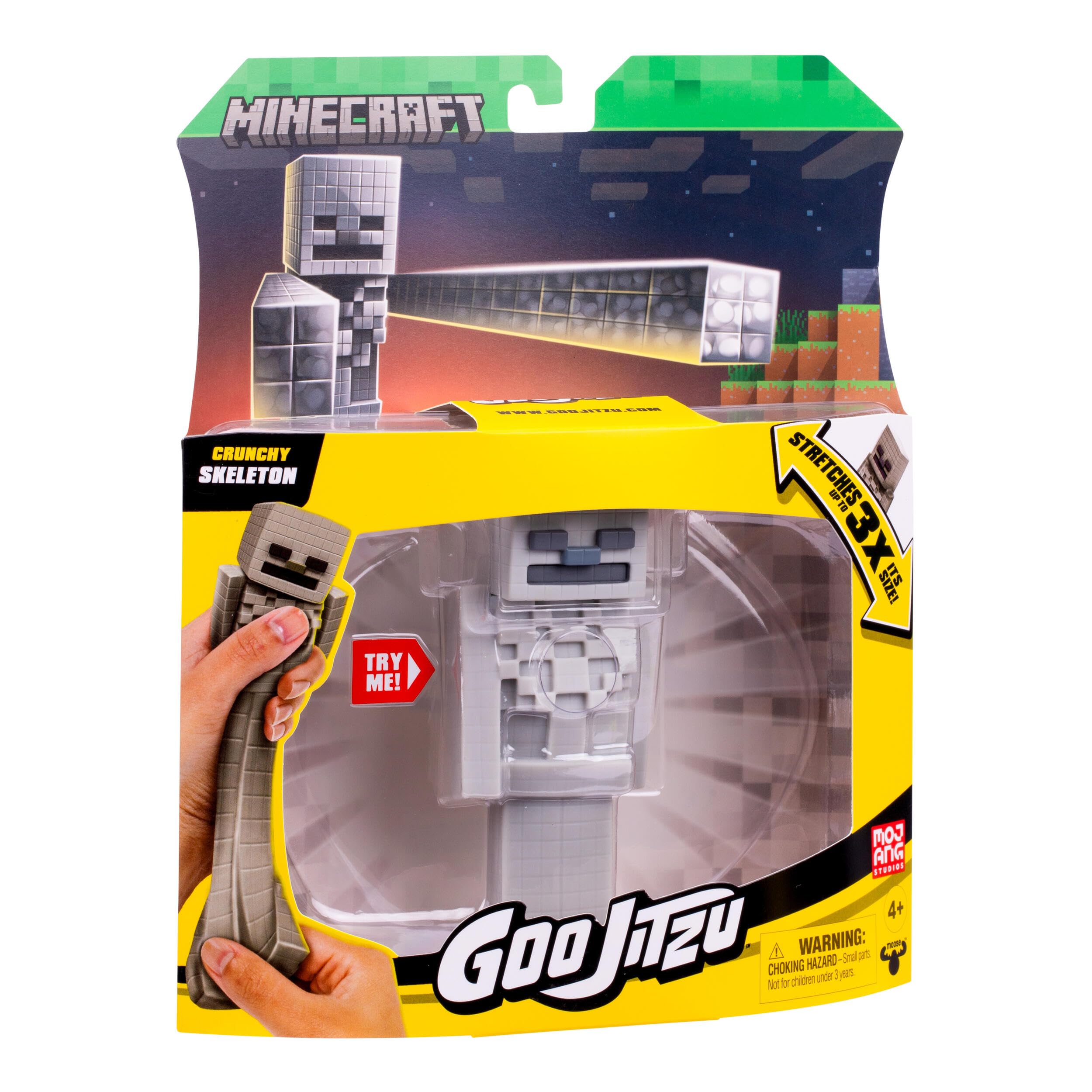 Heroes of Goo Jit Zu Skeleton Collectible Figure - Super Stretchy & Crunchy | Ages 4+ 4