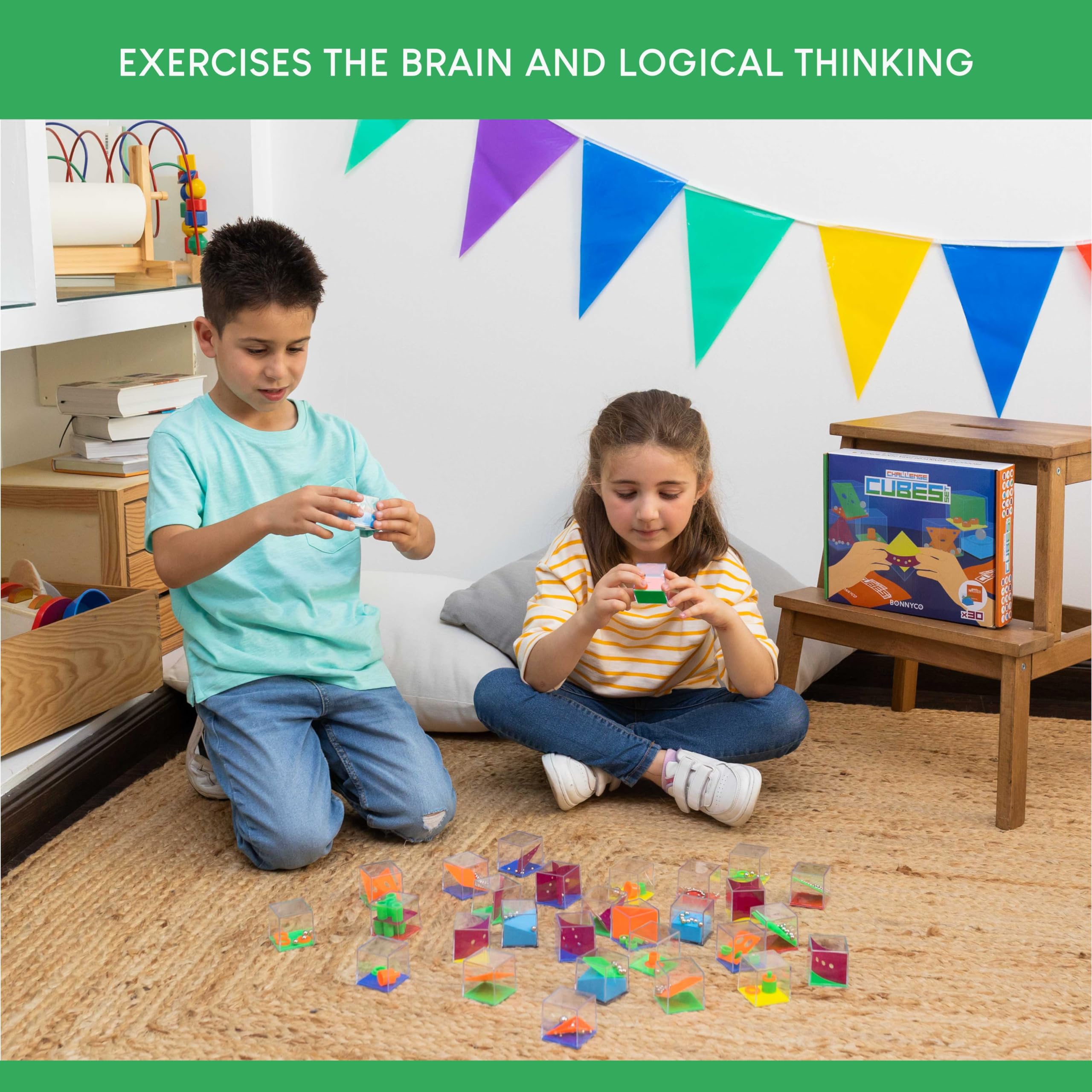 BONNYCO Challenge Cubes Party Bag Fillers for Kids Unisex Pack 30, Kids' Pa 7