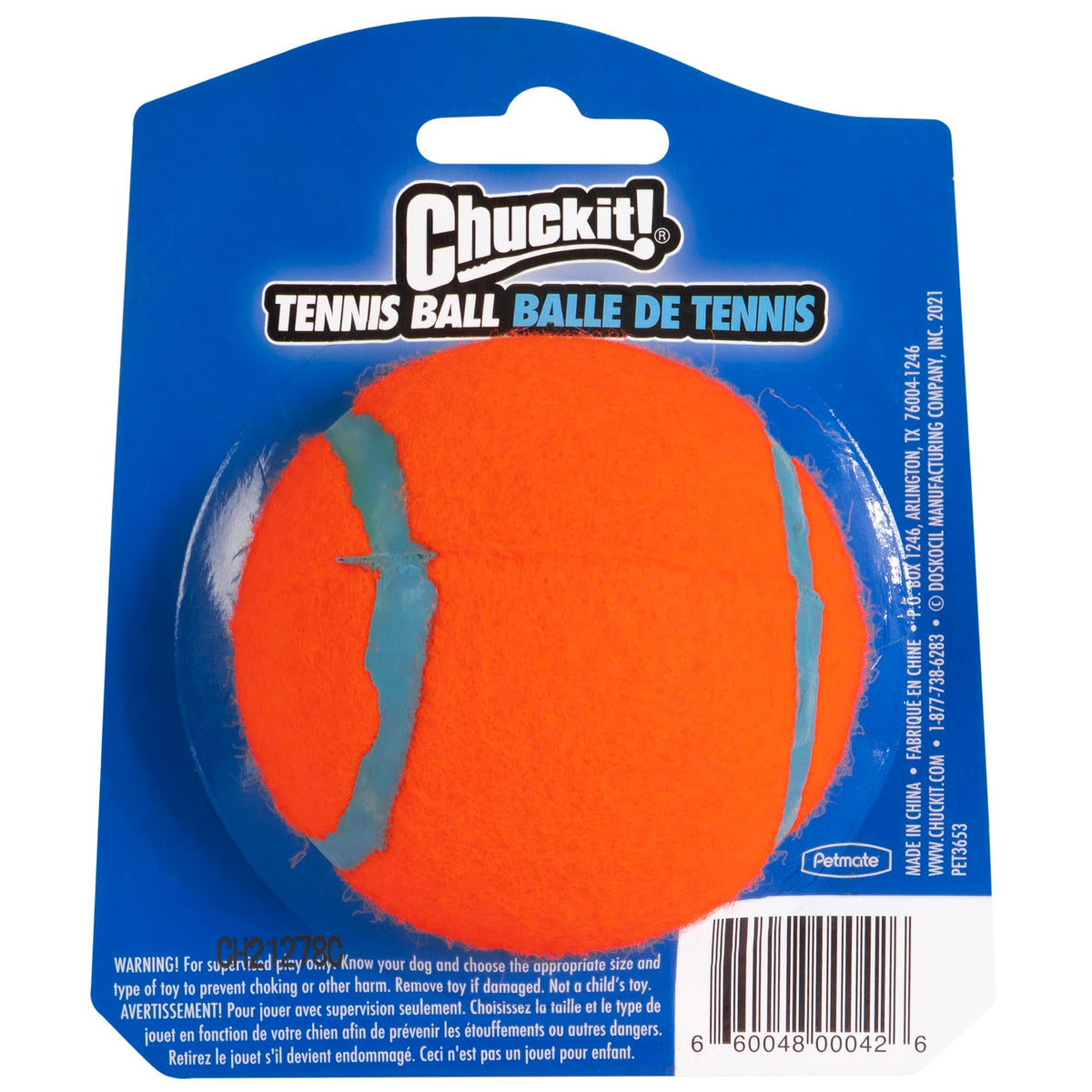 Chuckit! Tennis Ball Dog Toy - Large, 7.3 cm, 1-Pack