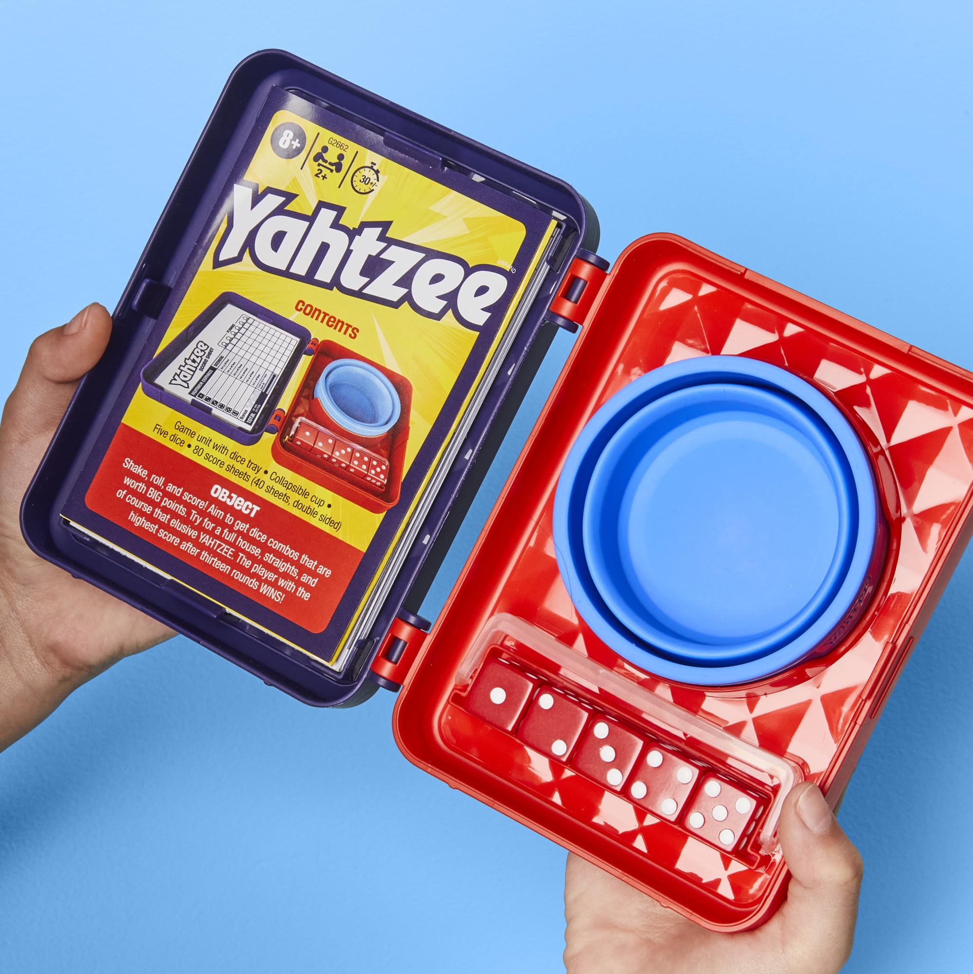 Hasbro Gaming Yahtzee Dice Game - Collapsible Cup & Storage Case | Ages 8+ | 2+ Players 6
