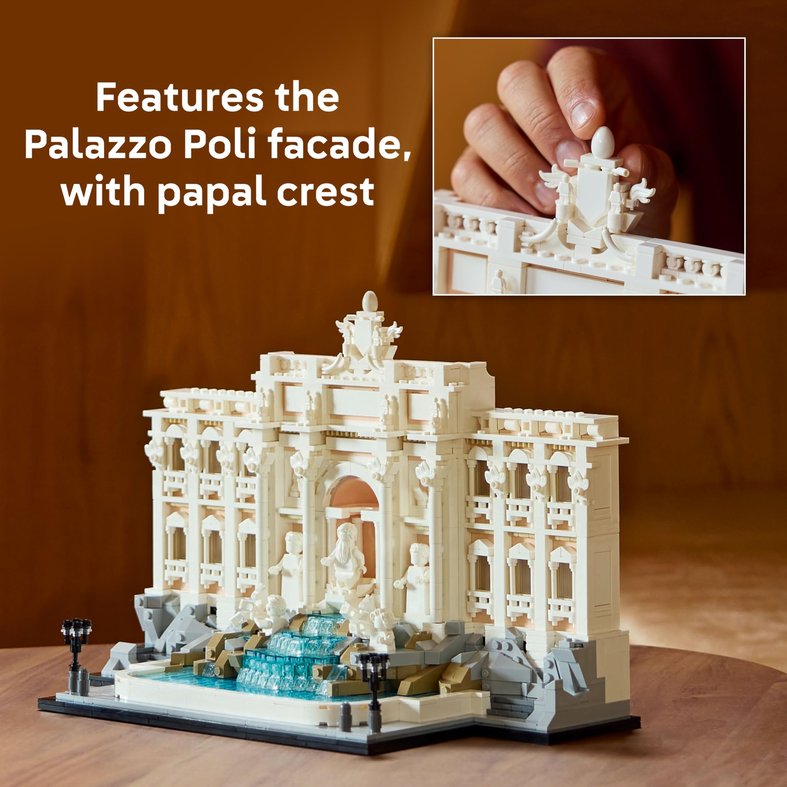 LEGO Architecture Trevi Fountain 21062 Building Set | 1,880 Pieces | Ages 18+ 5