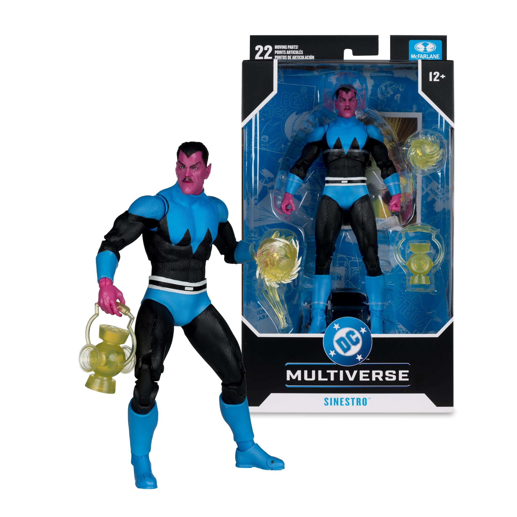 McFarlane DC Multiverse Sinestro (Classic Uniform) 7in Action Figure | Multicolor | Plastic 6