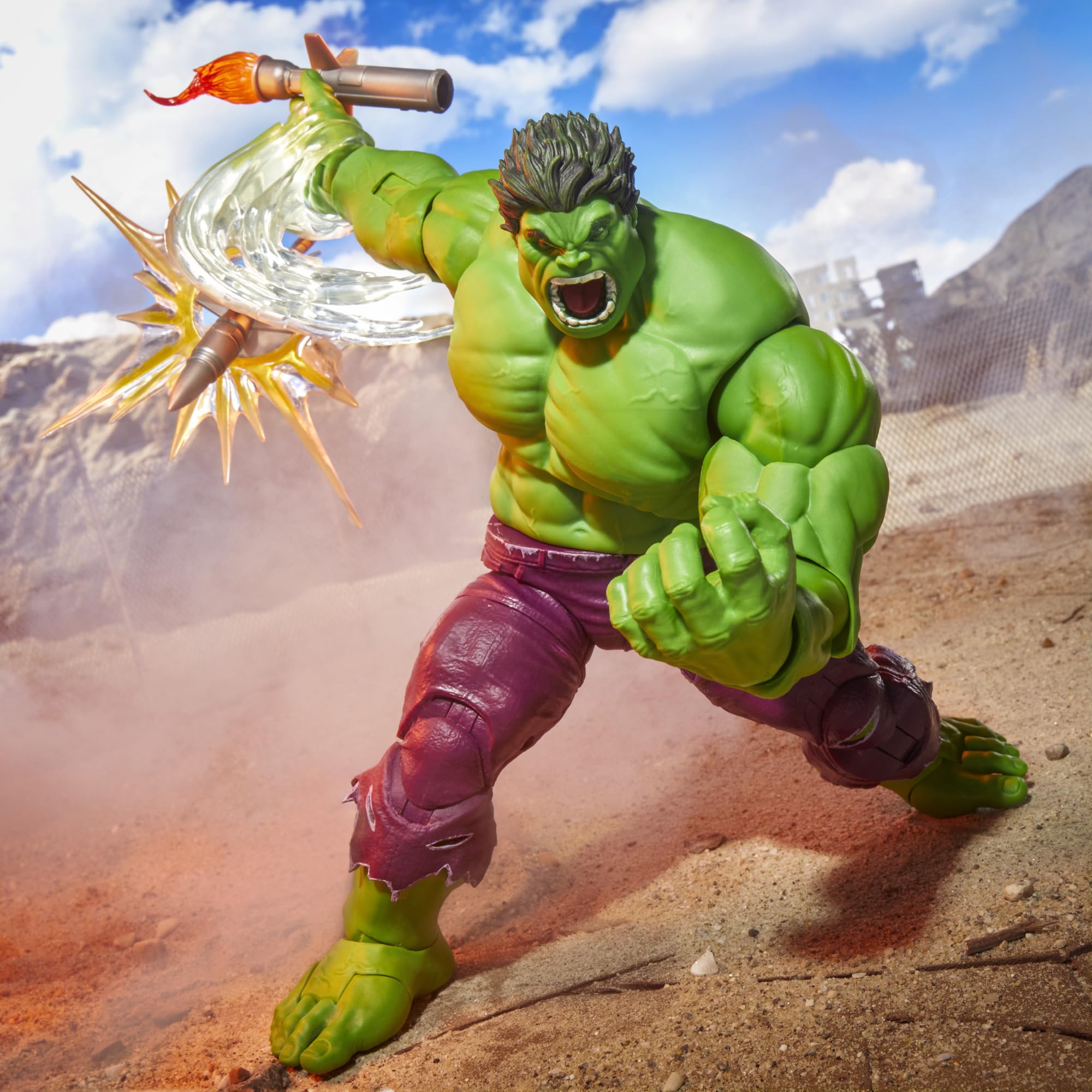 Marvel Hulk Action Figure - 8.5 Inch Scale | 30 Points of Articulation | 11 Accessories 4