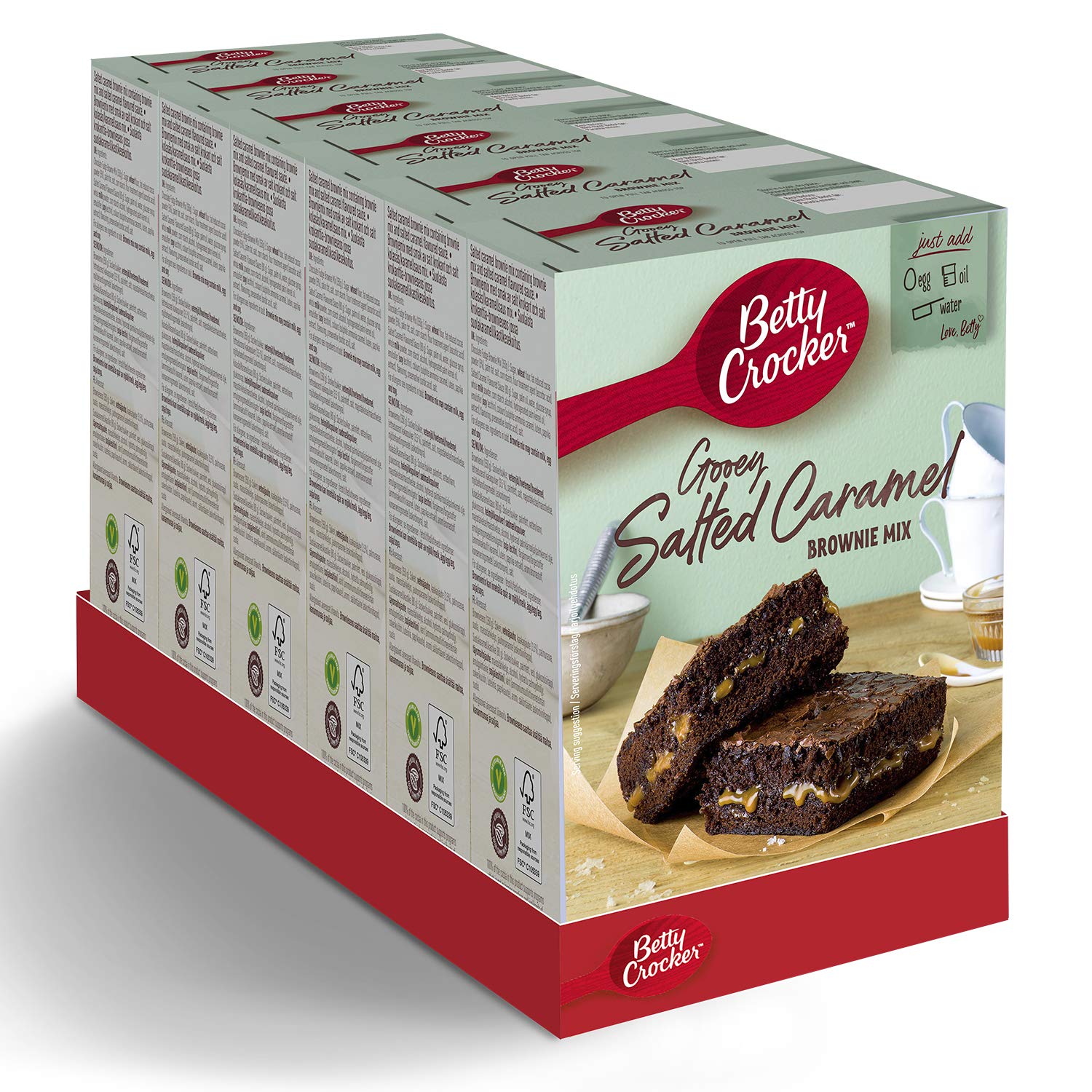 Betty Crocker - Delights Gooey Salted Caramel Brownie Cake Mix 430g