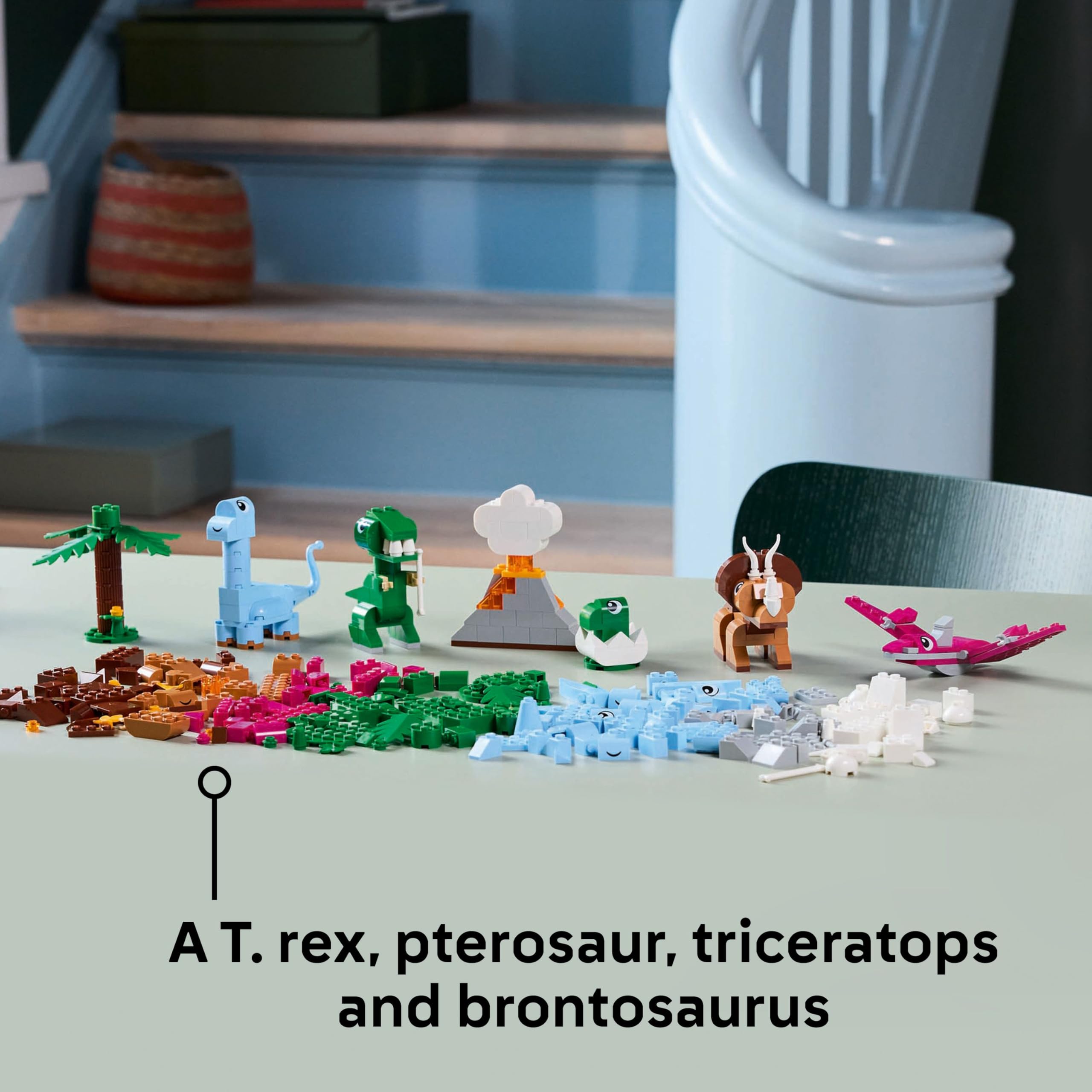 LEGO Classic Creative Dinosaurs Set 11041 - Build T. Rex & Triceratops | Ages 5+ 3
