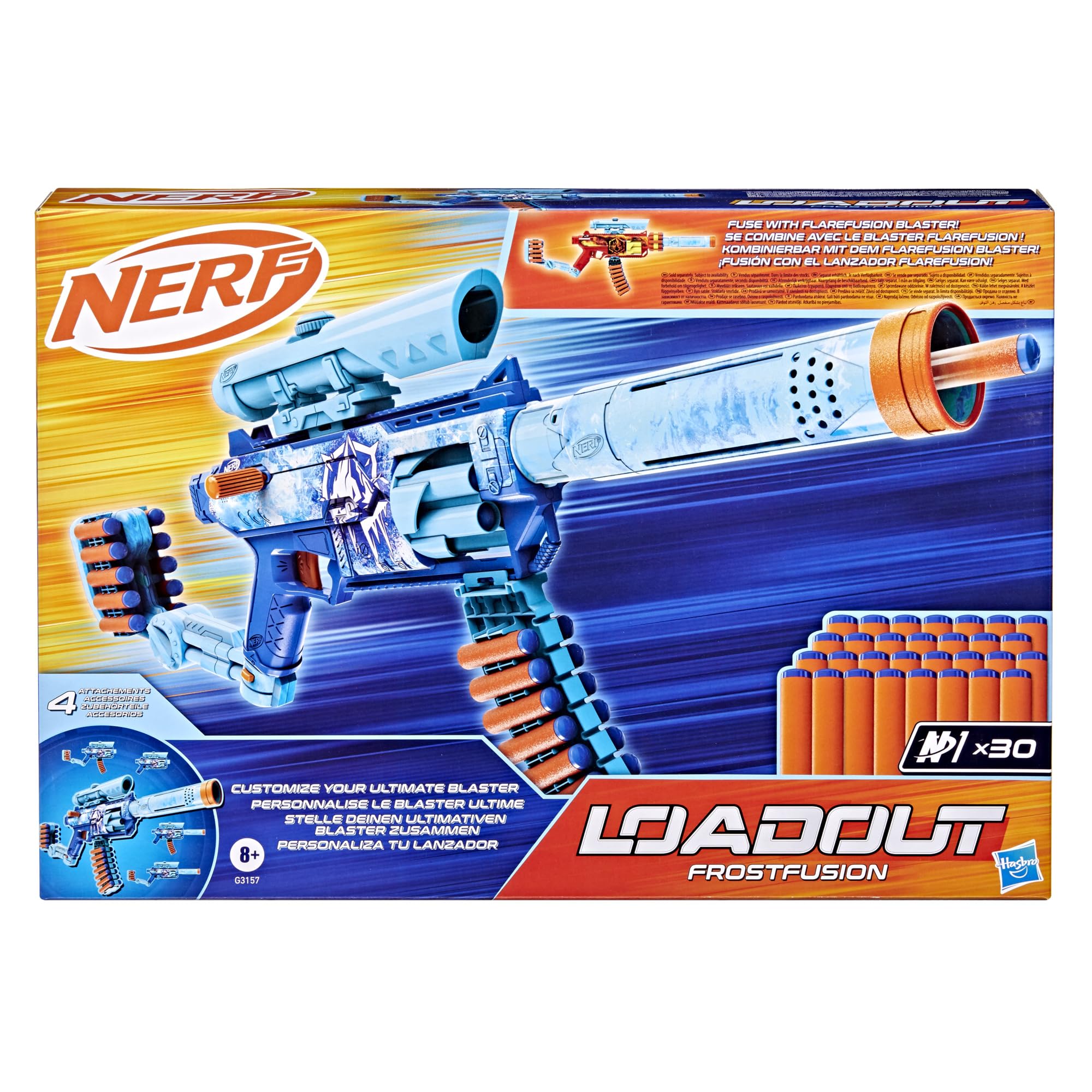 Nerf Loadout FrostFusion Blaster Set with 30 N1 Darts | Ages 8+