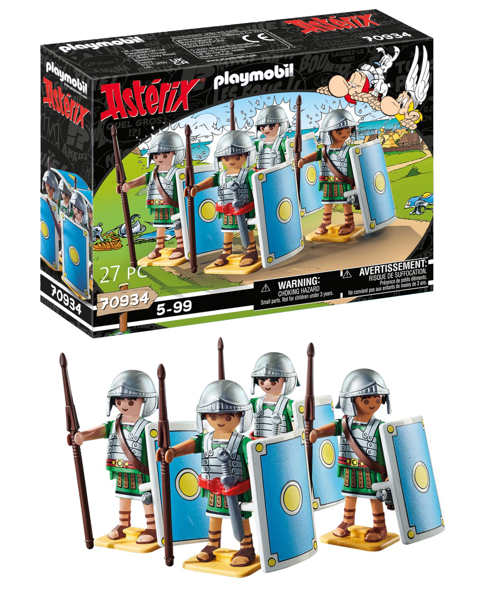 Playmobil Asterix Roman Troop Playset | Ages 5+ | 27 Pieces