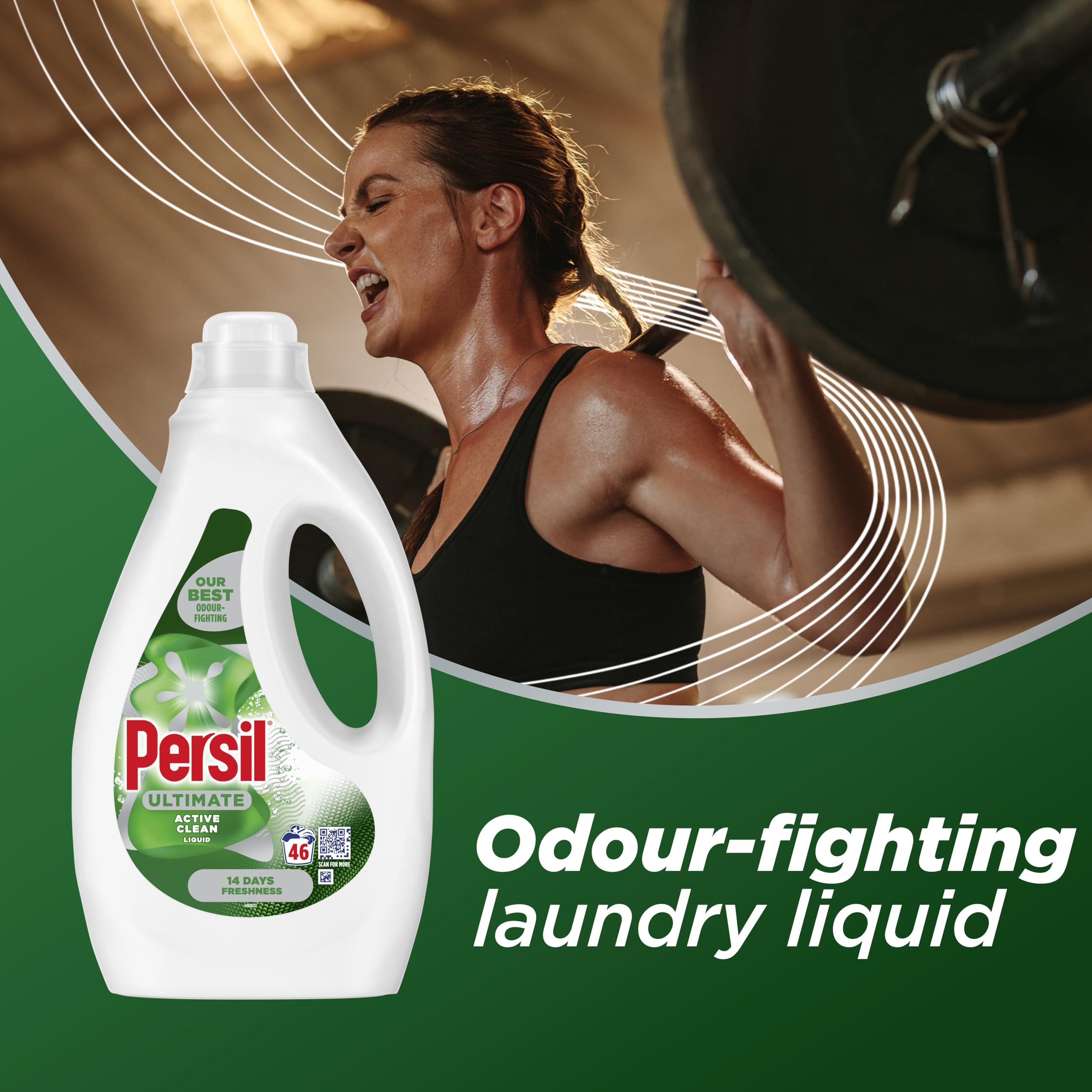 Persil Ultimate Active Clean Liquid Detergent - Best Odour-Fighting, Stain Removal, 1.24L 4