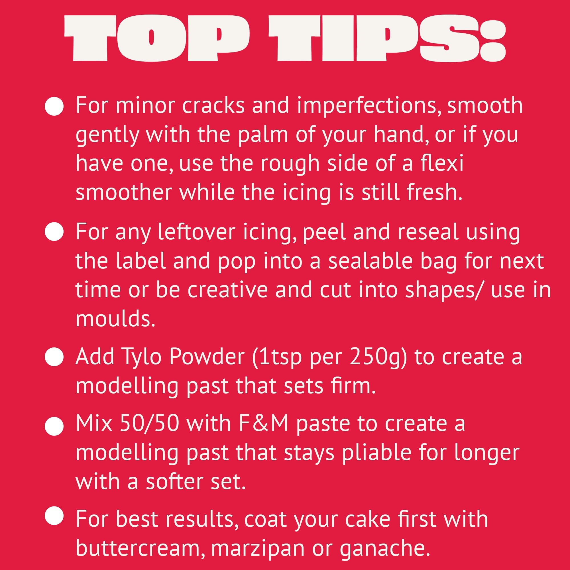 Renshaw Red Extra Stretch Fondant Icing - Ready to Roll | 250 g Packet | Firm & Elastic 4