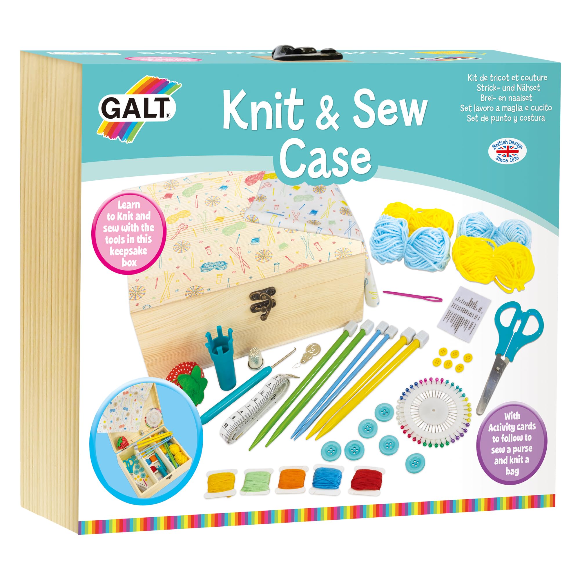 Galt Knit and Sew Kit - Creative Craft Set for Kids 7 Years and Up 10