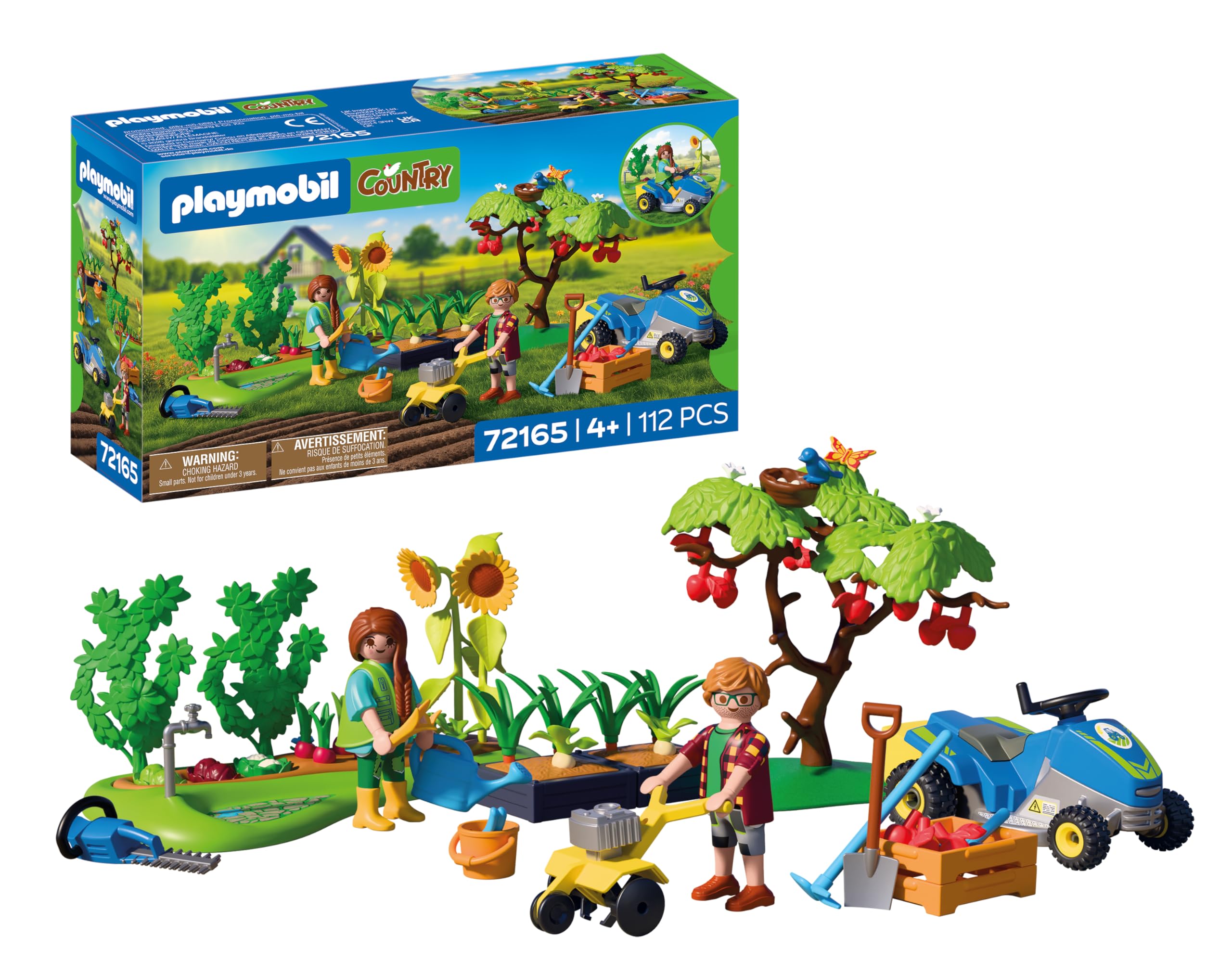 Playmobil Idyllic Vegetable Garden Playset - Includes Gardener Figures & Tools, Ages 4+ 1