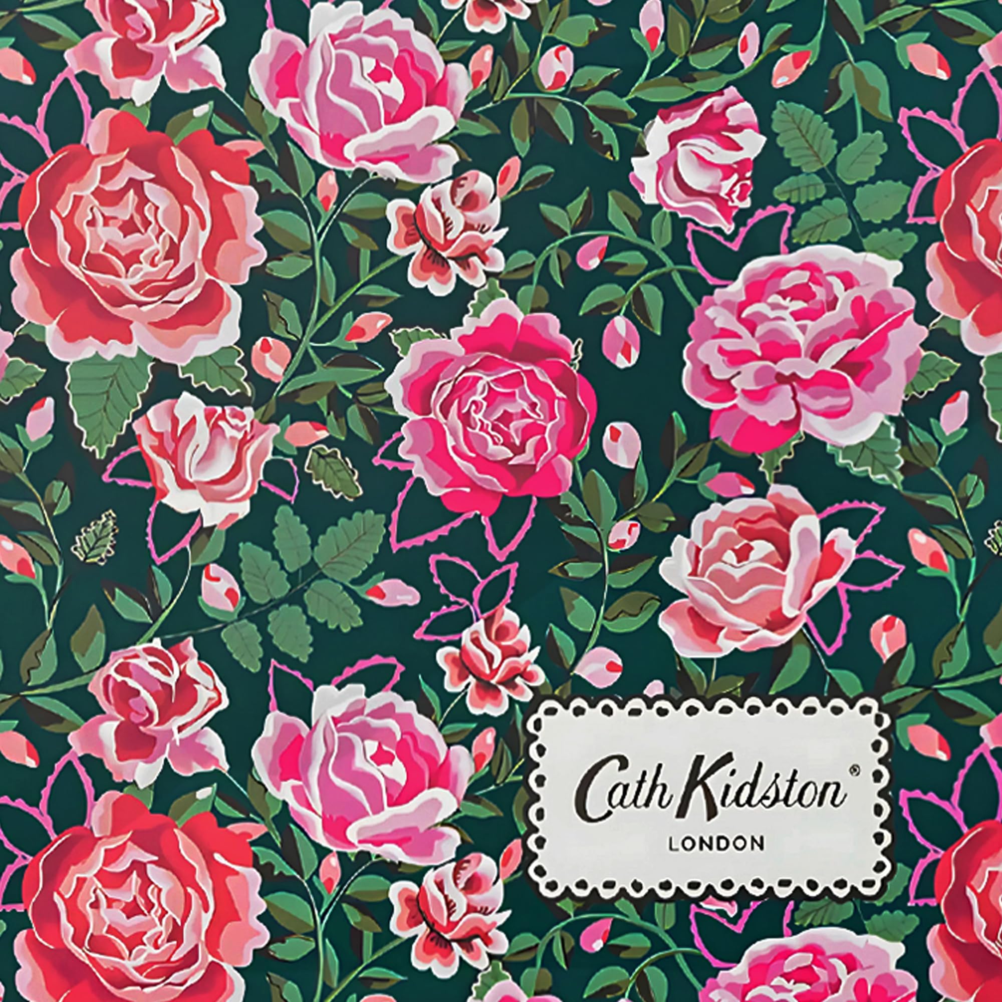 Pet Brands Cath Kidston Dolly Rose Feeding Mat - Waterproof Non-Slip for Double Bowls | 40 x 28 cm 7