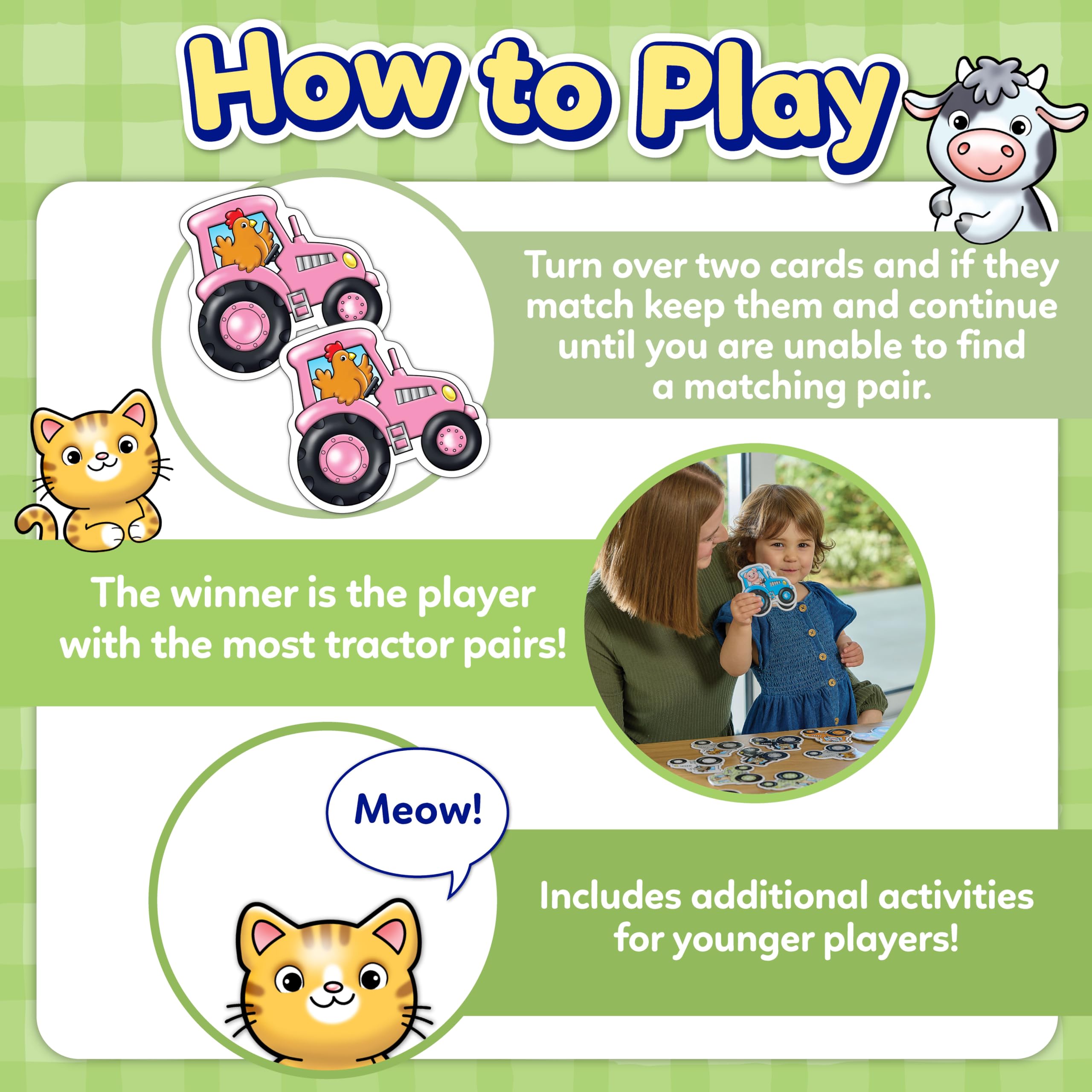 Orchard Toys Tractor Tractor First Matching Game for Toddlers 2+ | 28 Chunky Cards 4