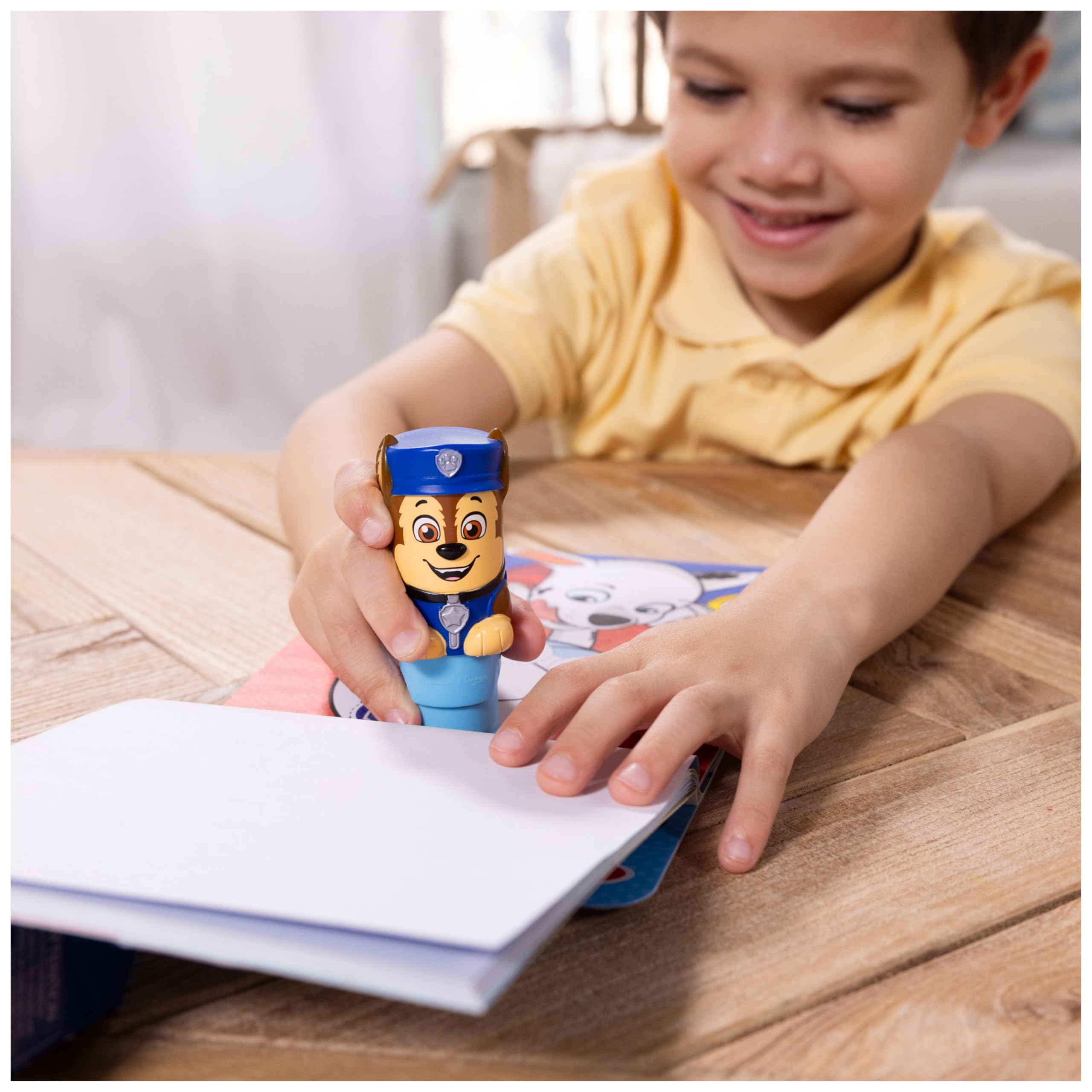 Melissa & Doug Activity Pad & Sticker Stamp Set - Chase | Ages 3-98 2