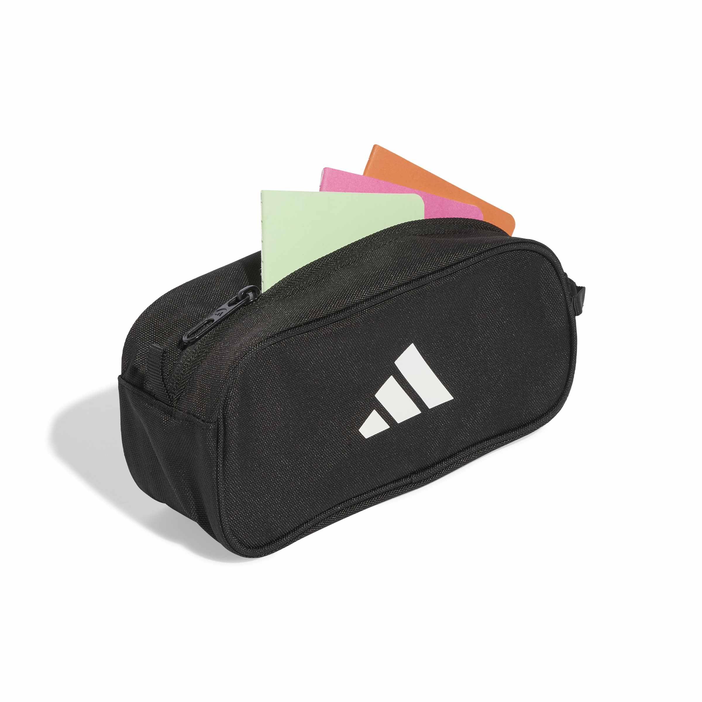 adidas Unisex Kids Pencil Case - Black/White | 1.6L Volume | Recycled Polyester 4