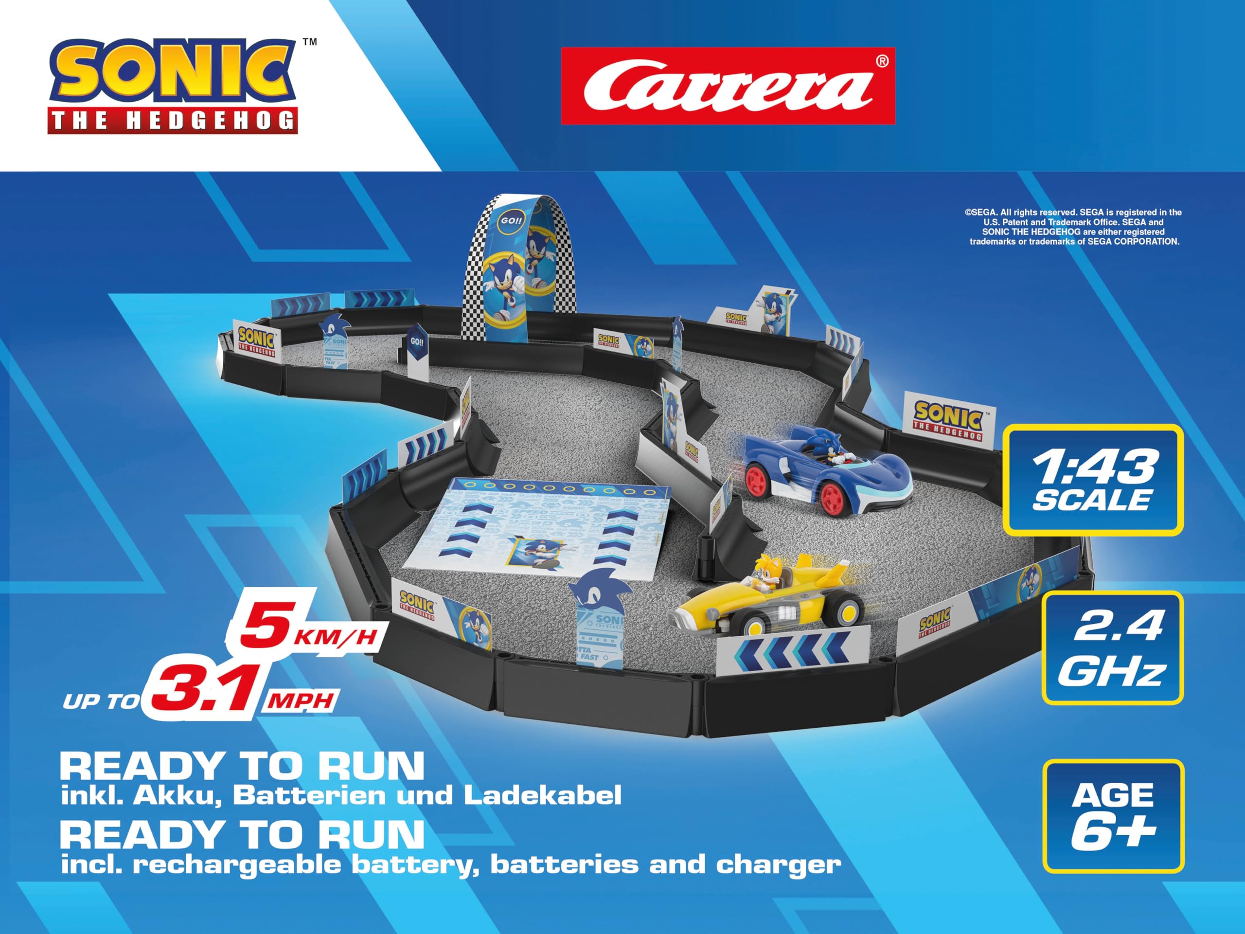 Carrera RC Sonic The Hedgehog - Team Sonic Racing Tabletop Racing Set 8