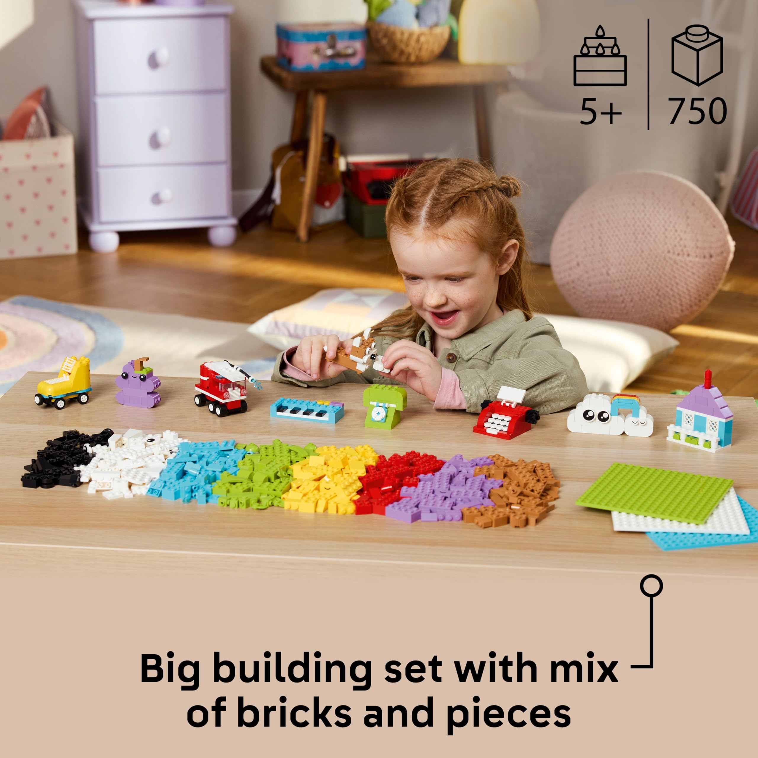 LEGO Classic Creative Build-and-Play Box 11044 - 750 Pieces | Ages 5+ | 2025 Model 2