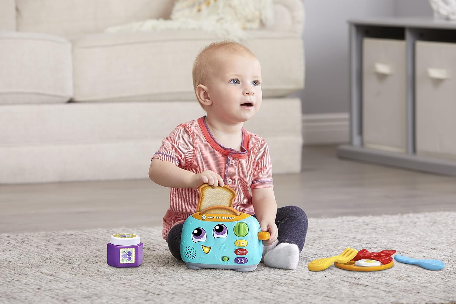 LeapFrog Yum-2-3 Toaster - Interactive Learning Toy for Toddlers 12 Months+ 6