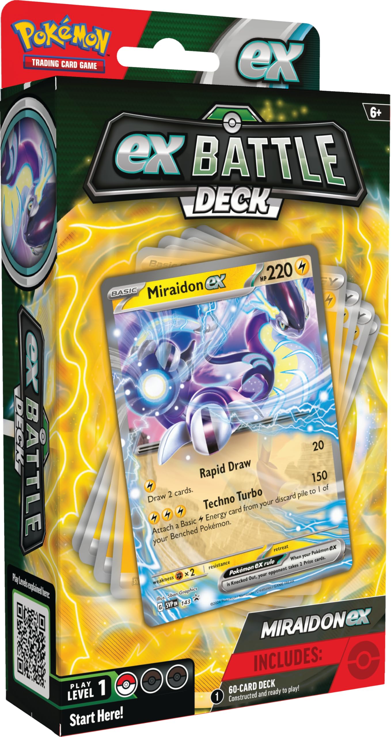 Pokémon TCG: Miraidon ex Battle Deck (60-Card Ready-to-Play Deck)