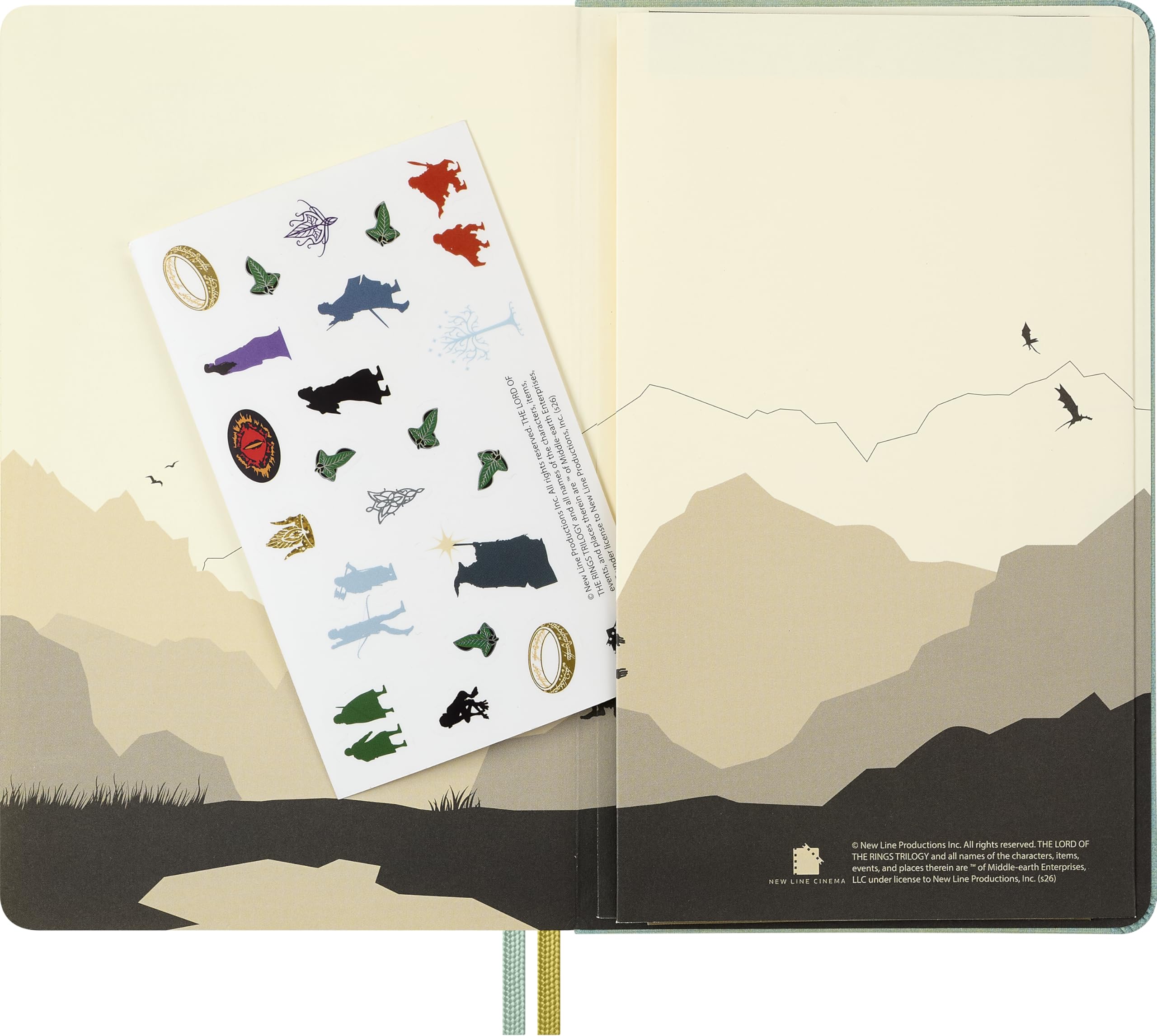 Moleskine The Lord of the Rings 18-Month Weekly Planner 2026-27 | Large Size | Fabric Hardcover 8