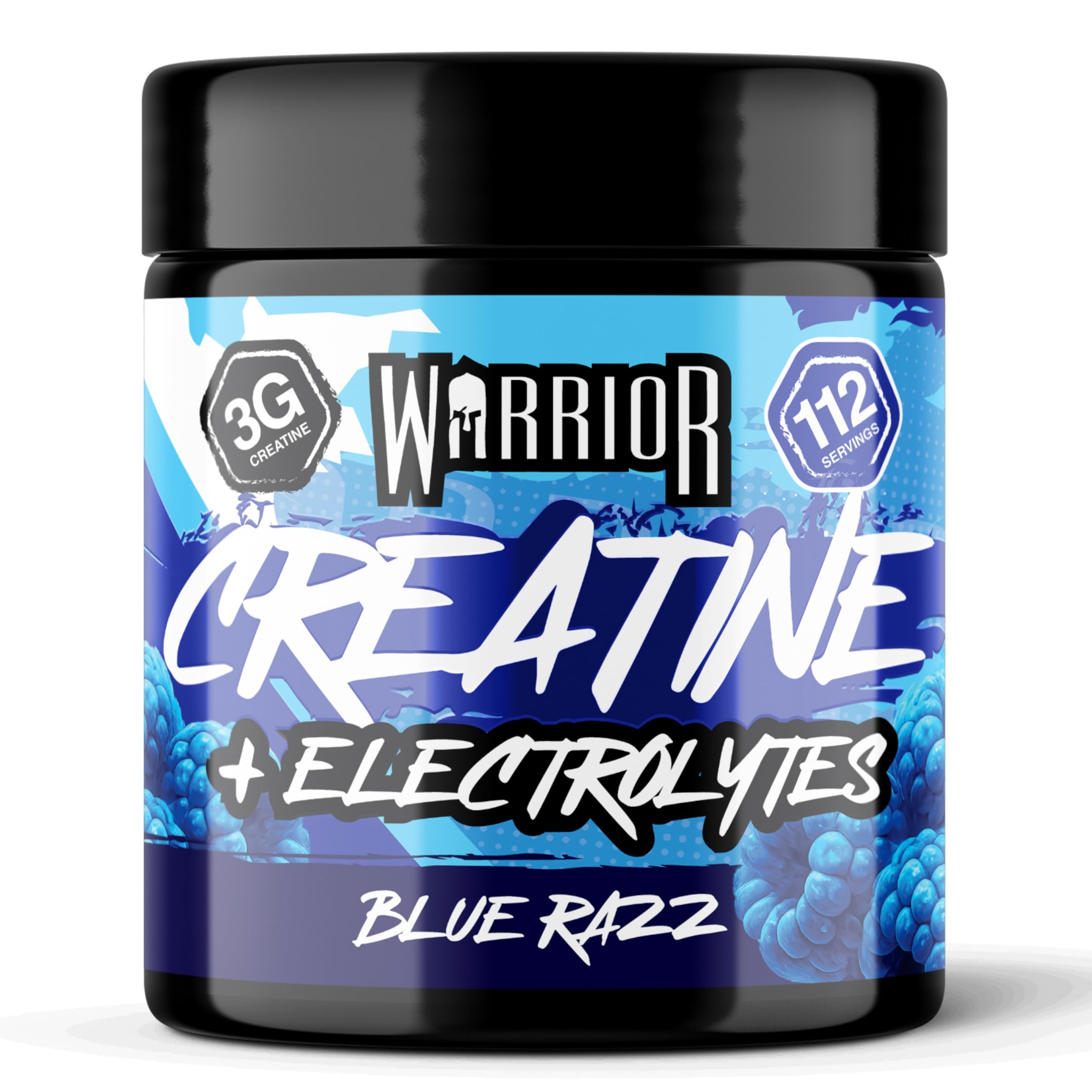 Warrior Creatine Monohydrate + Electrolytes Powder - 112 Servings, 360g | Strength & Hydration 1