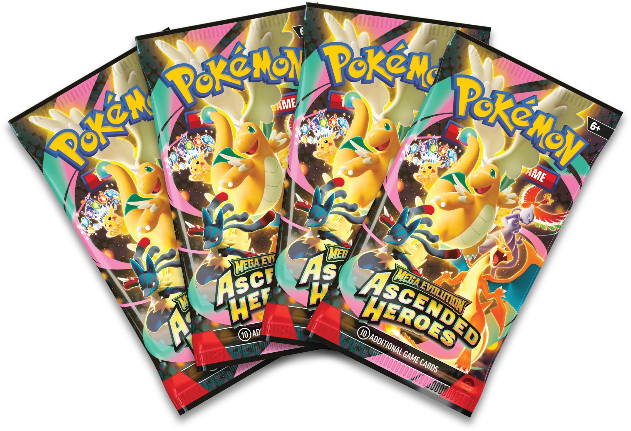 Pokémon TCG: Mega Evolution—Ascended Heroes Mega Emboar ex Box with 4 Booster Packs 3
