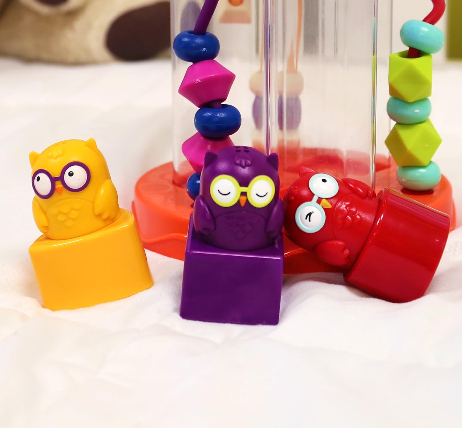 B. Toys Hooty-Hoo Owl Shape Sorter - Educational Baby Toy with Bead Maze & Whacky Sounds 6