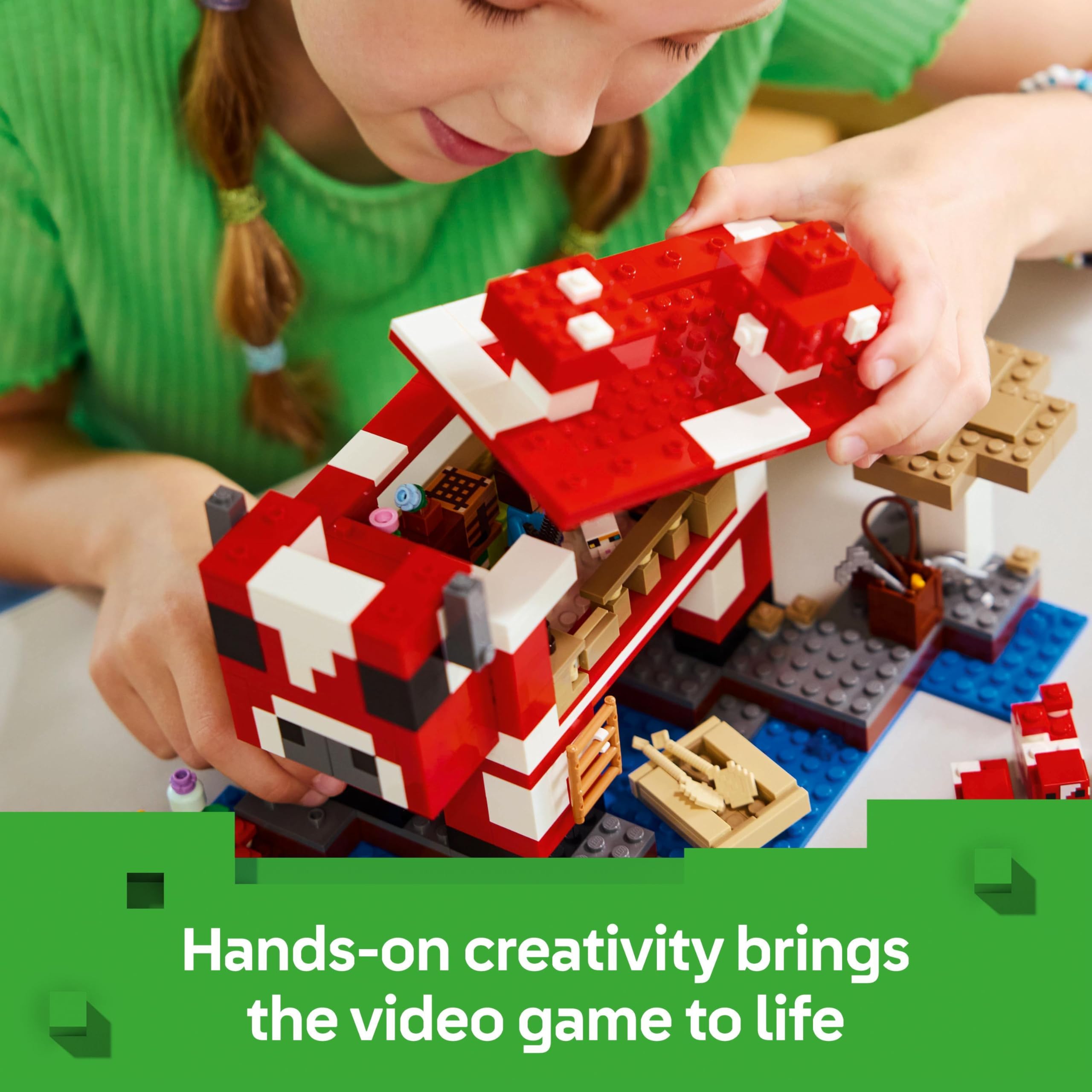 LEGO Minecraft The Mooshroom House Island Building Set - 500-Piece Playset for Ages 8+ 6
