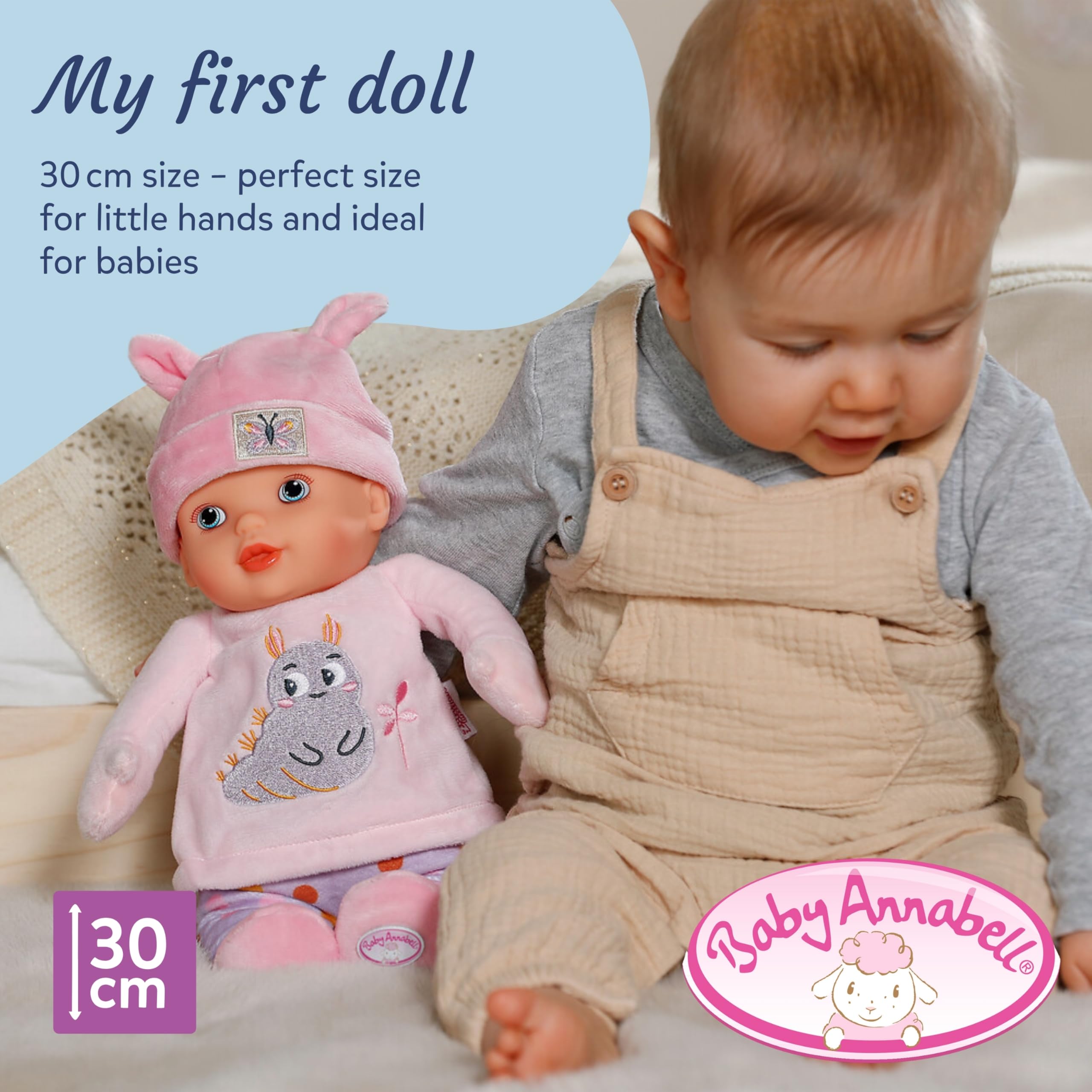 Baby Annabell Sweetie Pink - Soft30 cm First Doll for Newborns 6