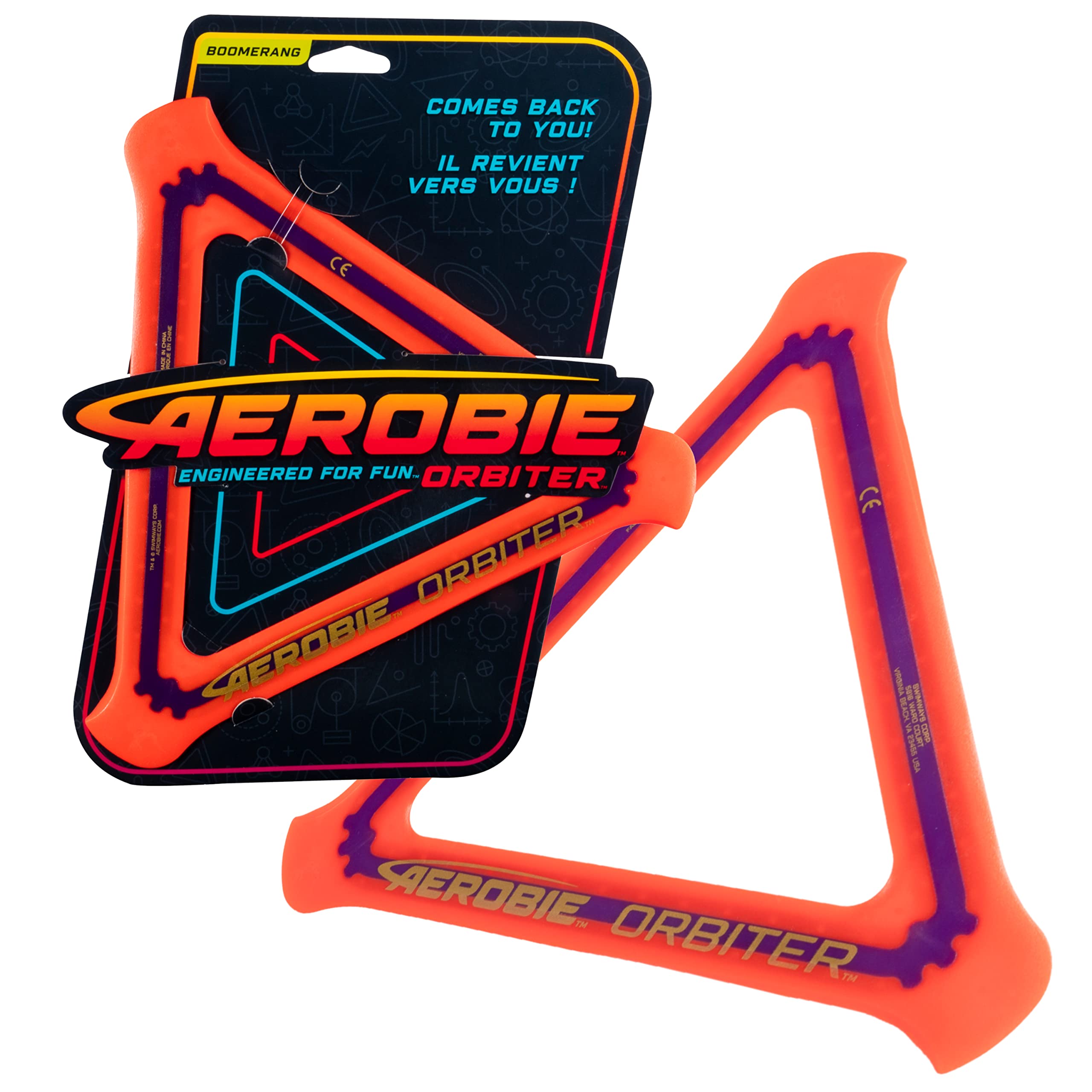 Aerobie Orbiter Boomerang - Multicoloured Plastic | 86g Weight | Unisex Adult 3