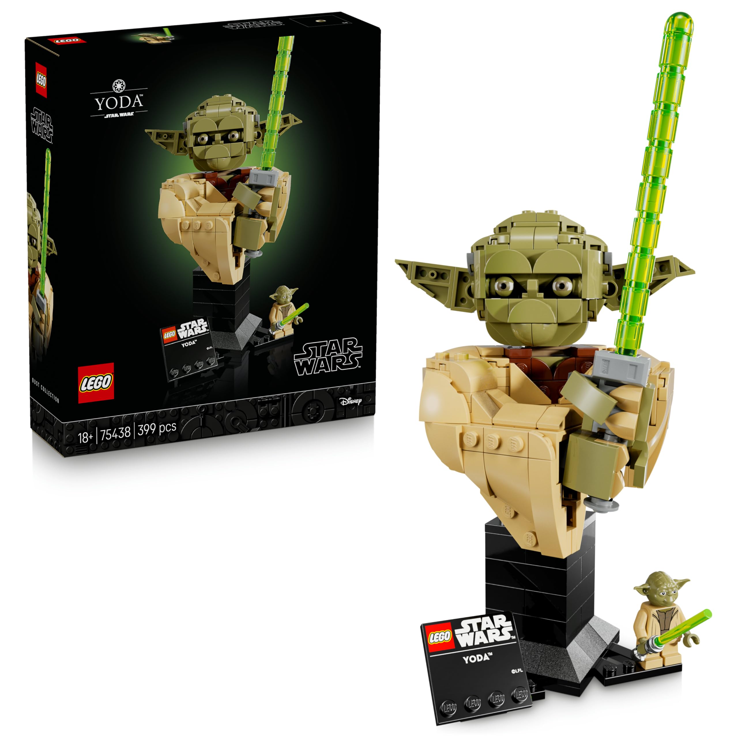 LEGO Star Wars 75438 Yoda Bust Display Model Kit for Adults | 18+ 1