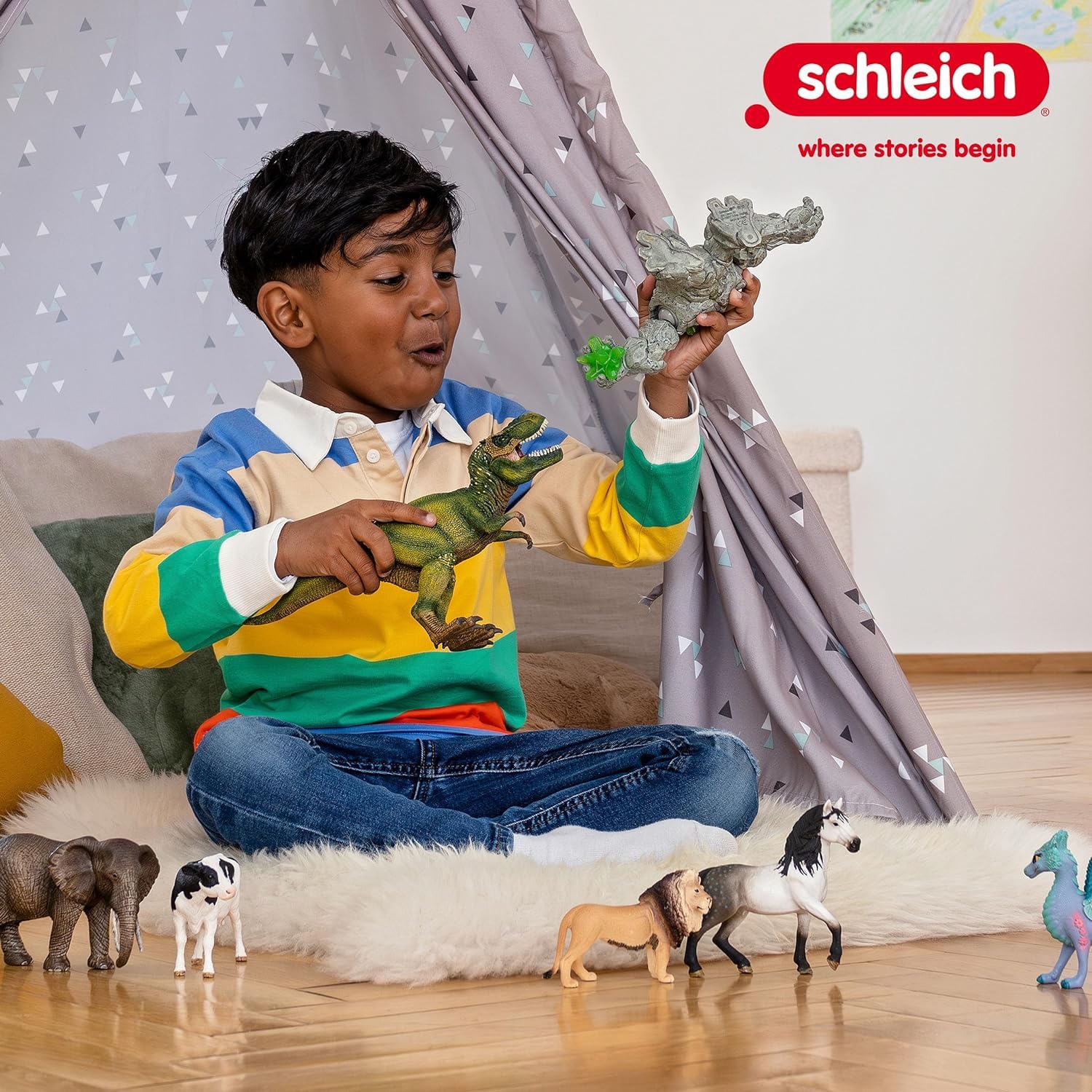Schleich Tyrannosaurus Rex Toy Dinosaur - Realistic Design, Movable Jaw | Ages 3+ 7