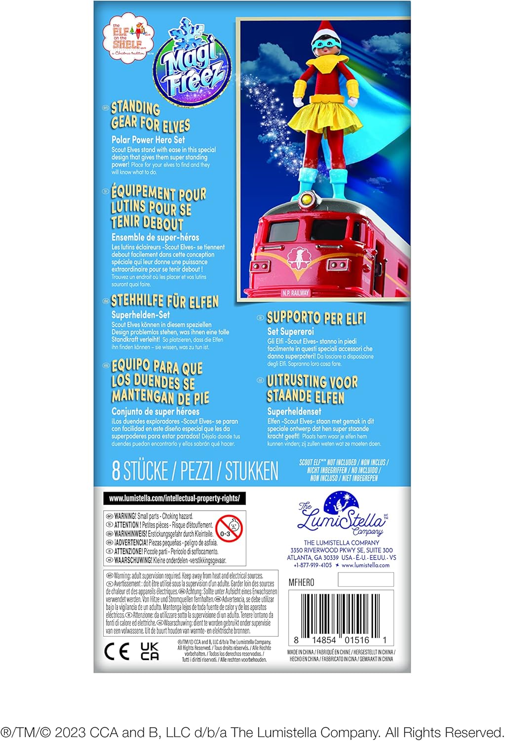 MagiFreez Polar Power Hero Costume - Gold Superhero Outfit for Scout Elf 6