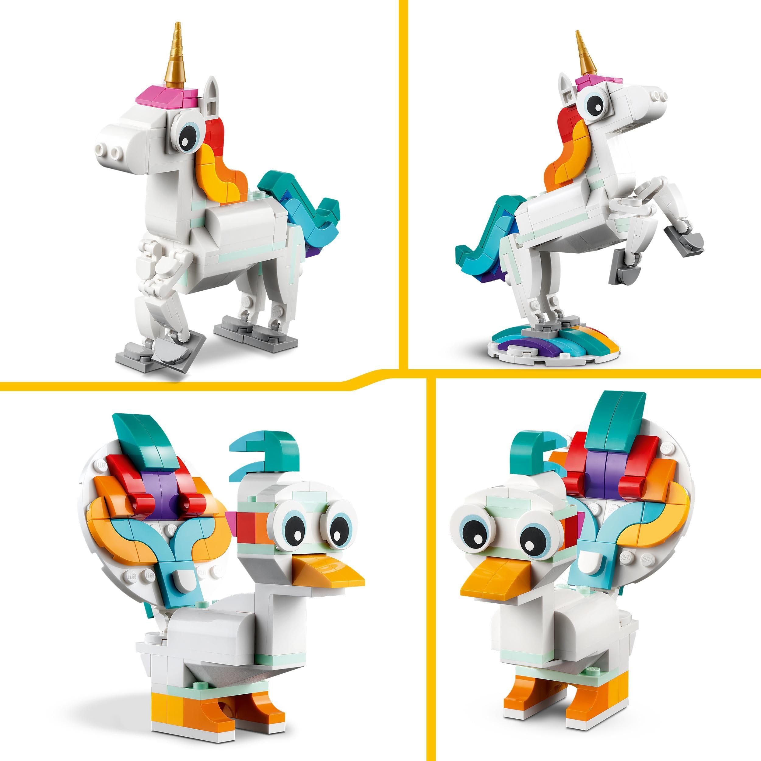 LEGO Creator 31140 Magical Unicorn 3-in-1 Figure Building Kit | Ages 7+ 3